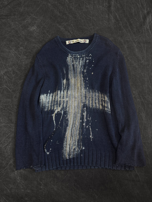 Fake London Genius Bleach Cross Sweater
