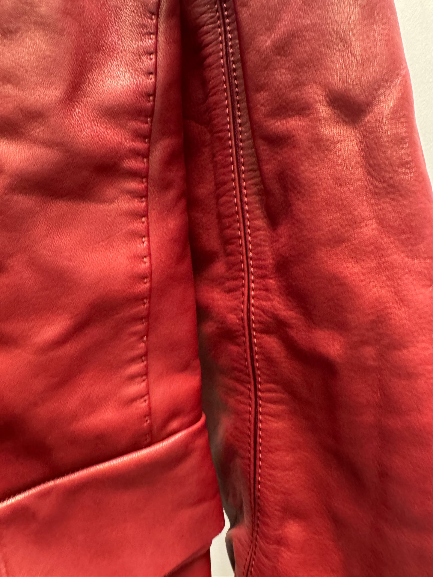 YOHAN SERFATY — In-Carnation AW09 Red Calfskin Clasped Blazer
