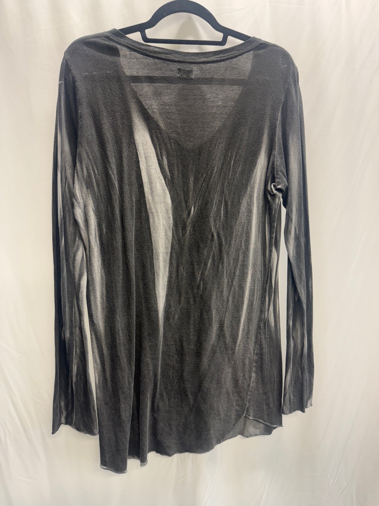 LGB Crease Dye Slice Neck Longsleeve Top