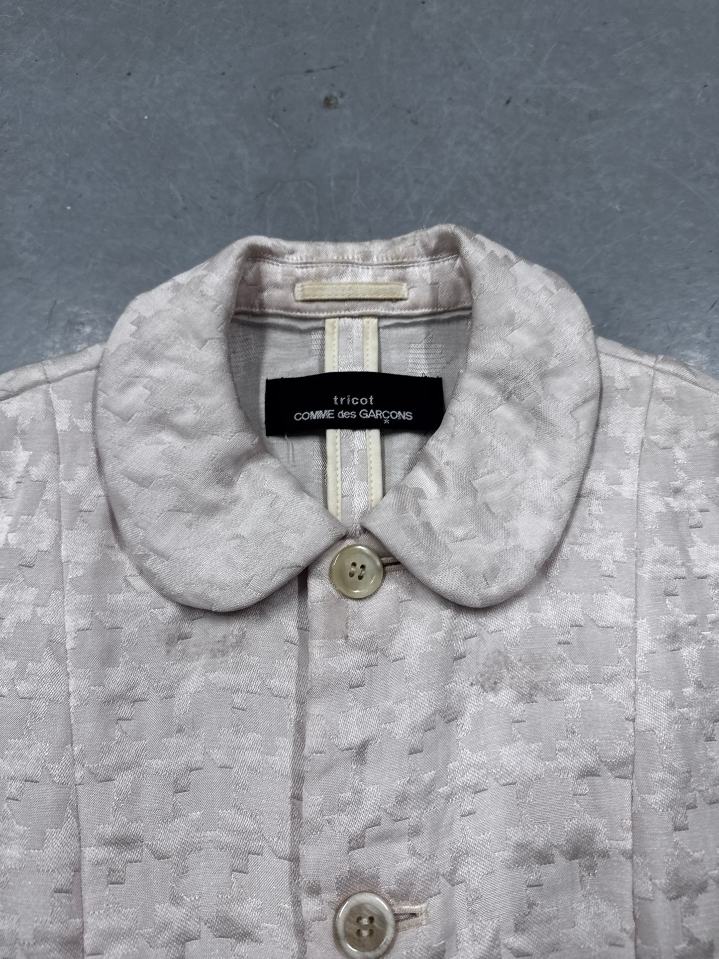 Comme Des Garçons Tricot Pearl Houndstooth Vest