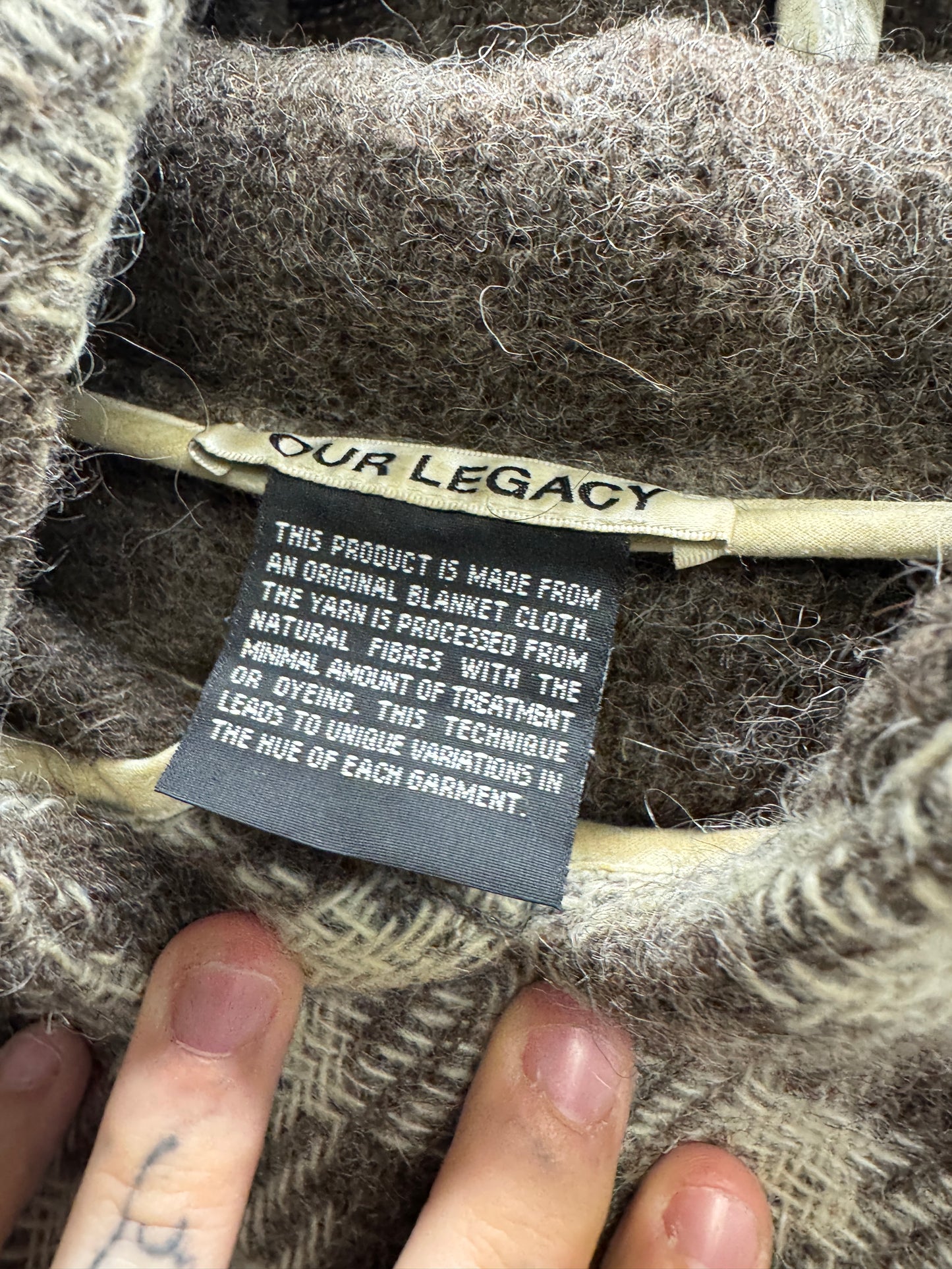 our legacy alpaca wool hoodie