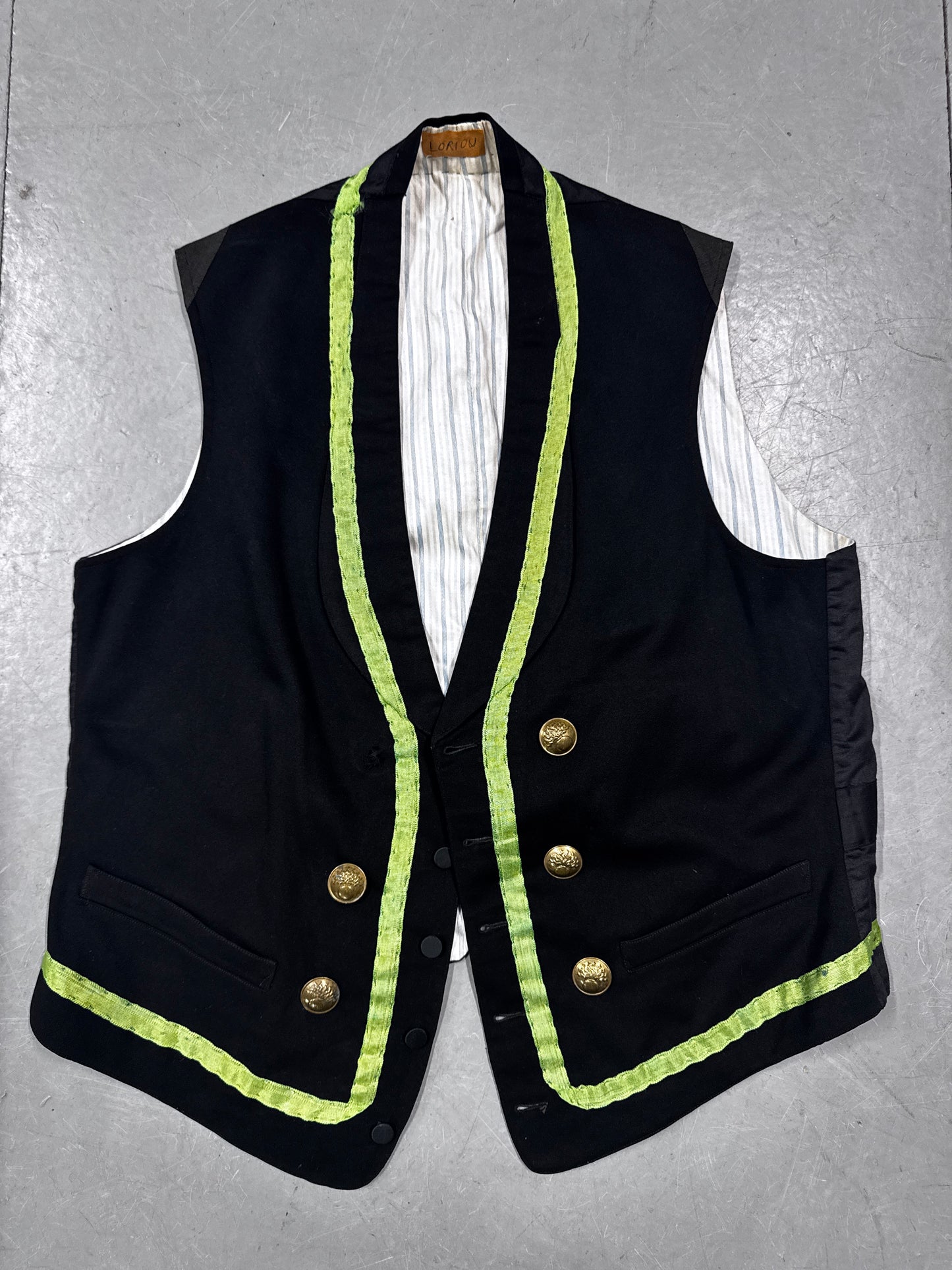 Antique French taped waistcoat