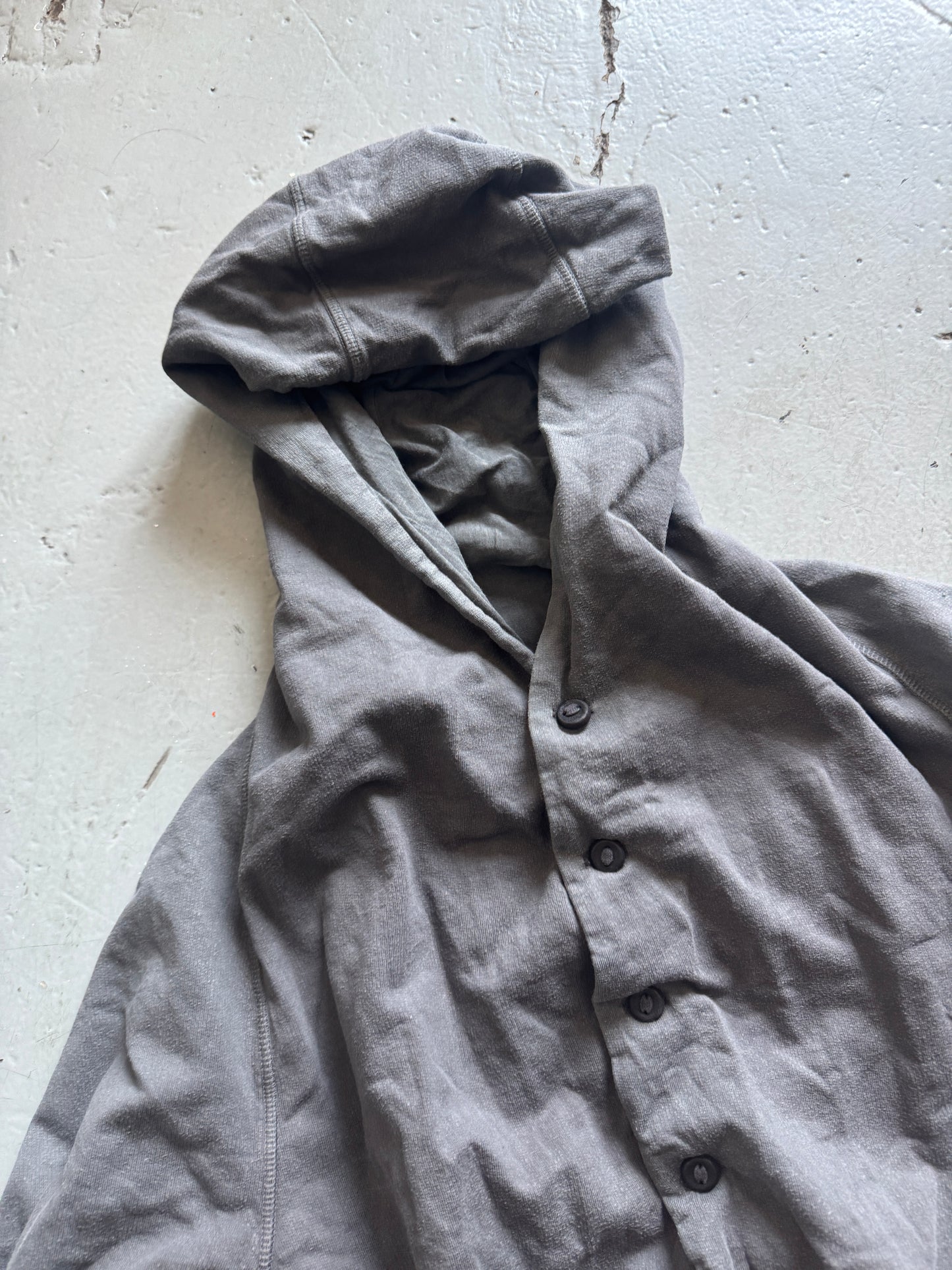 boris bidjan saberi aw09 curved button hoodie