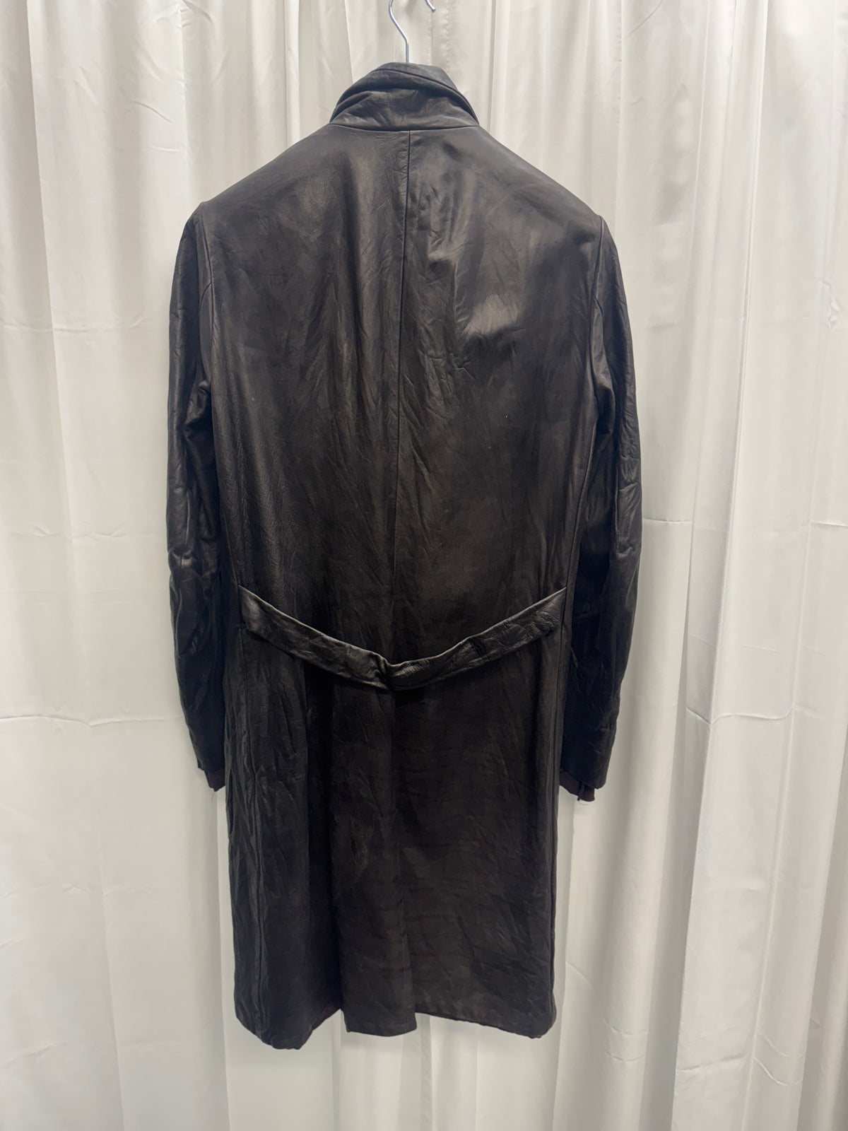 Carpe Diem c.2005 Chocolate Leather Coat