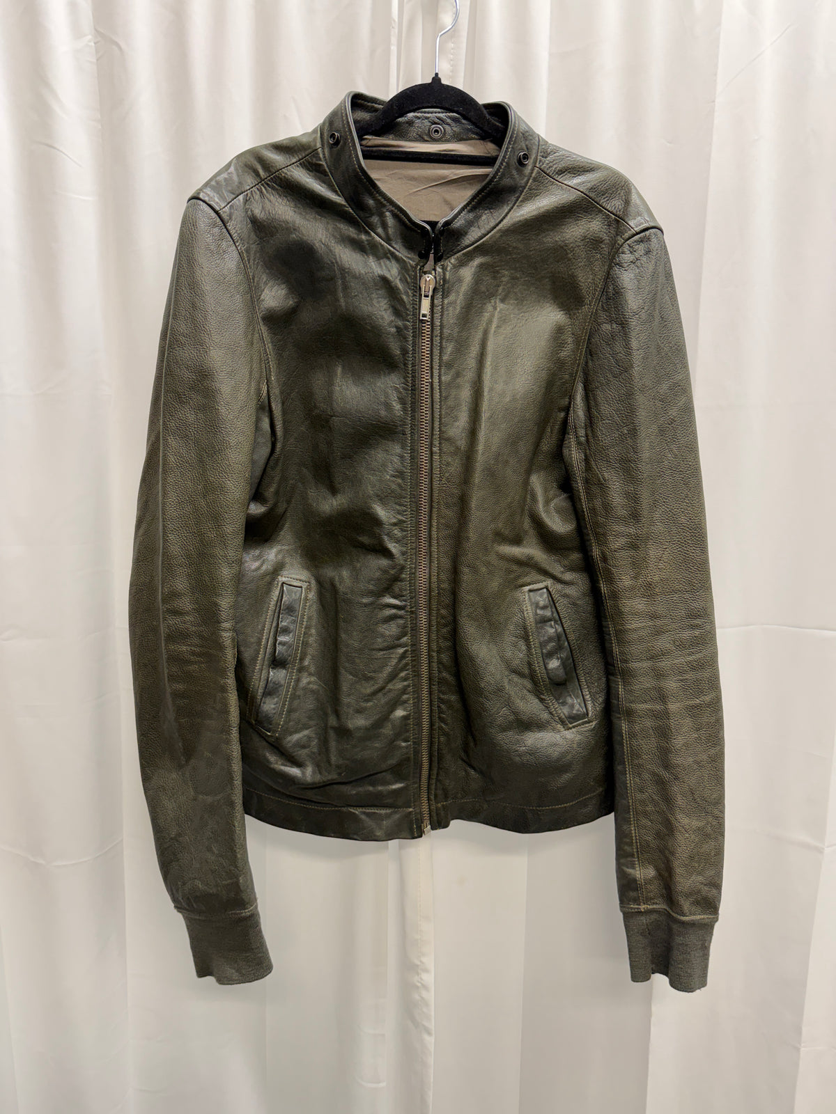 Rick Owens c.2008 Dust Calfskin Intarsia Jacket (L)