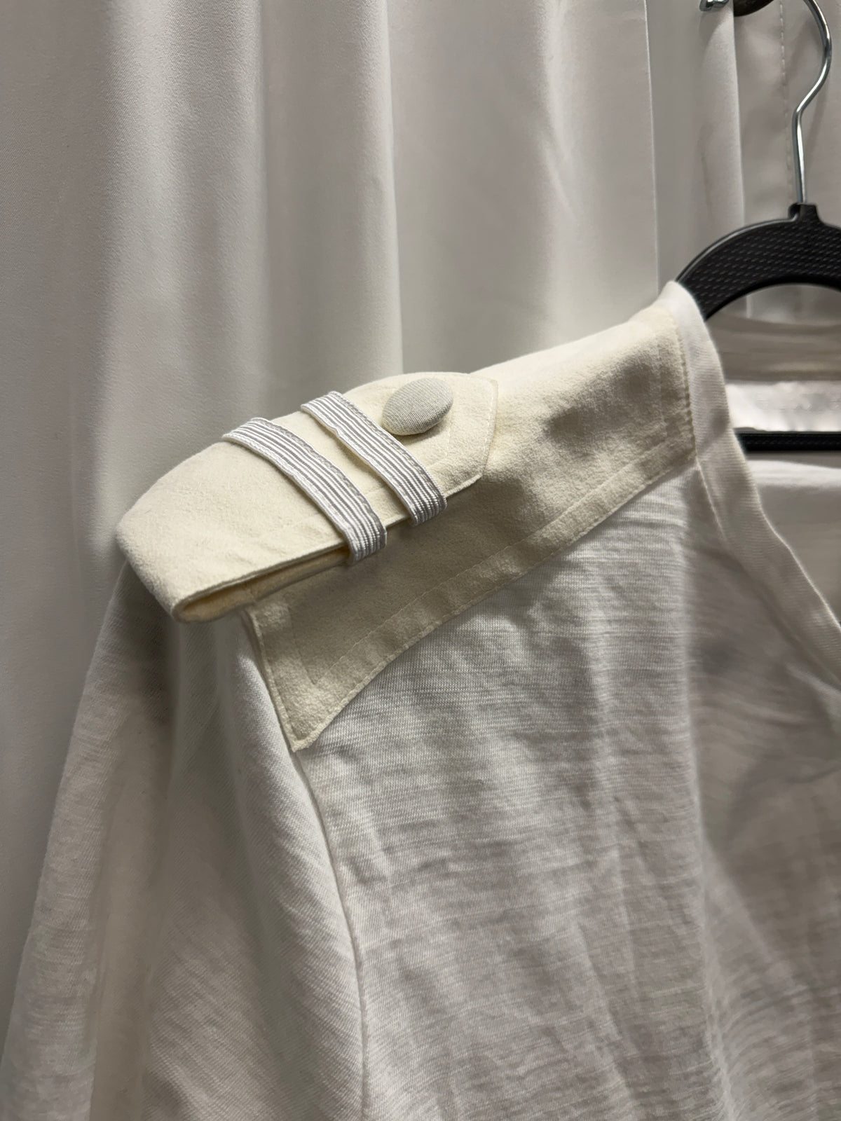 Neil Barrett Suede Epaulet T-Shirt
