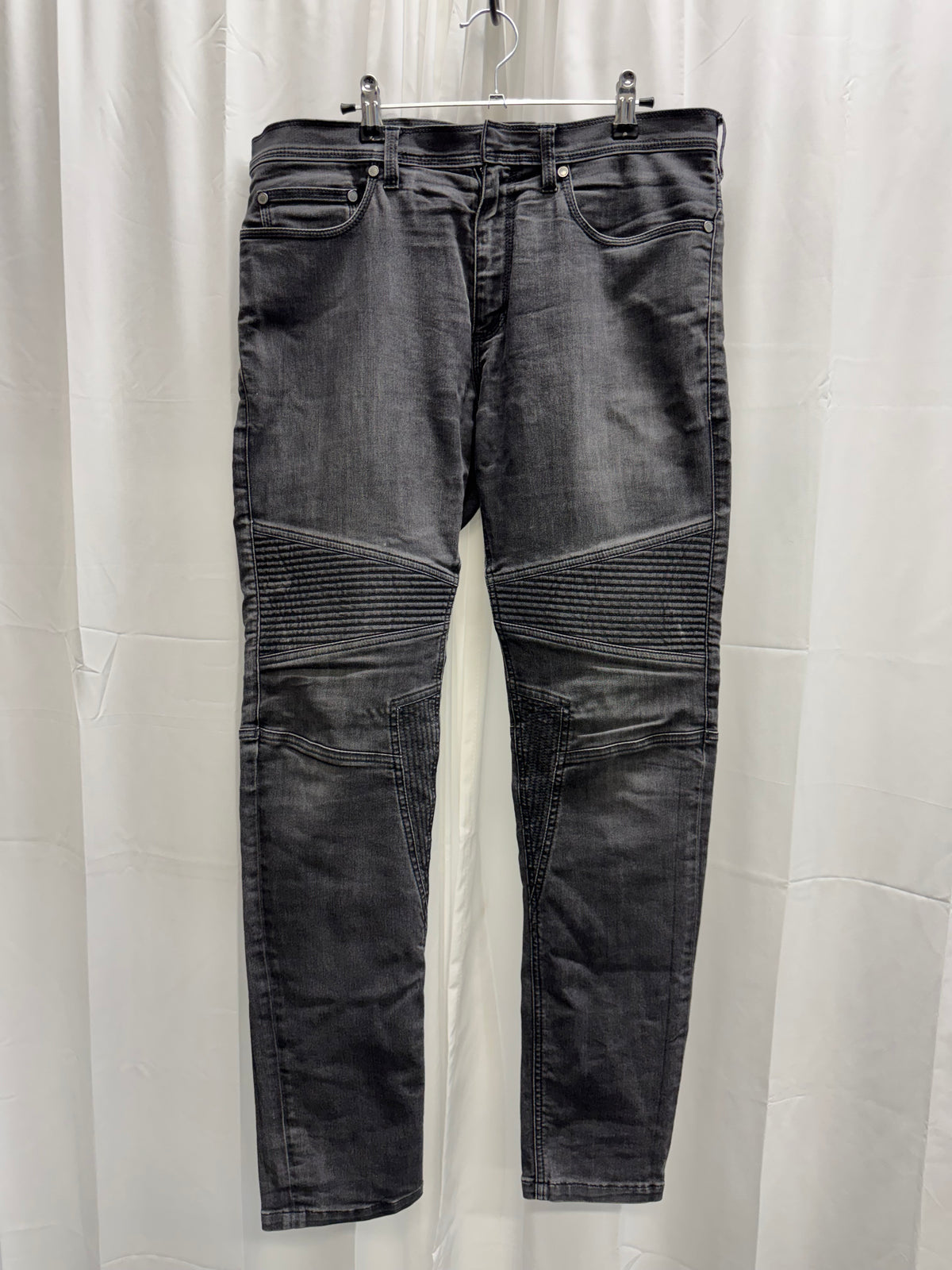Neil Barrett 2010s Moto Rib Skinny Denim