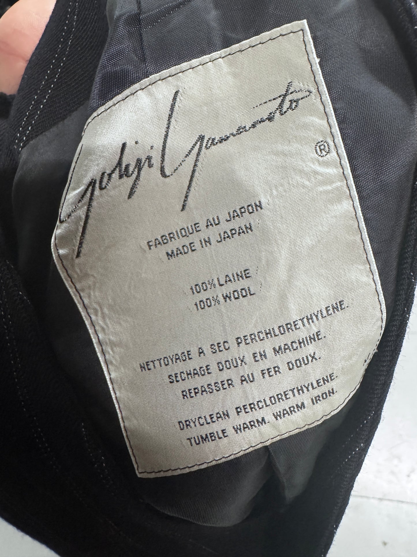Yohji Yamamoto Pour Homme 80s Knit Sleeve Blazer