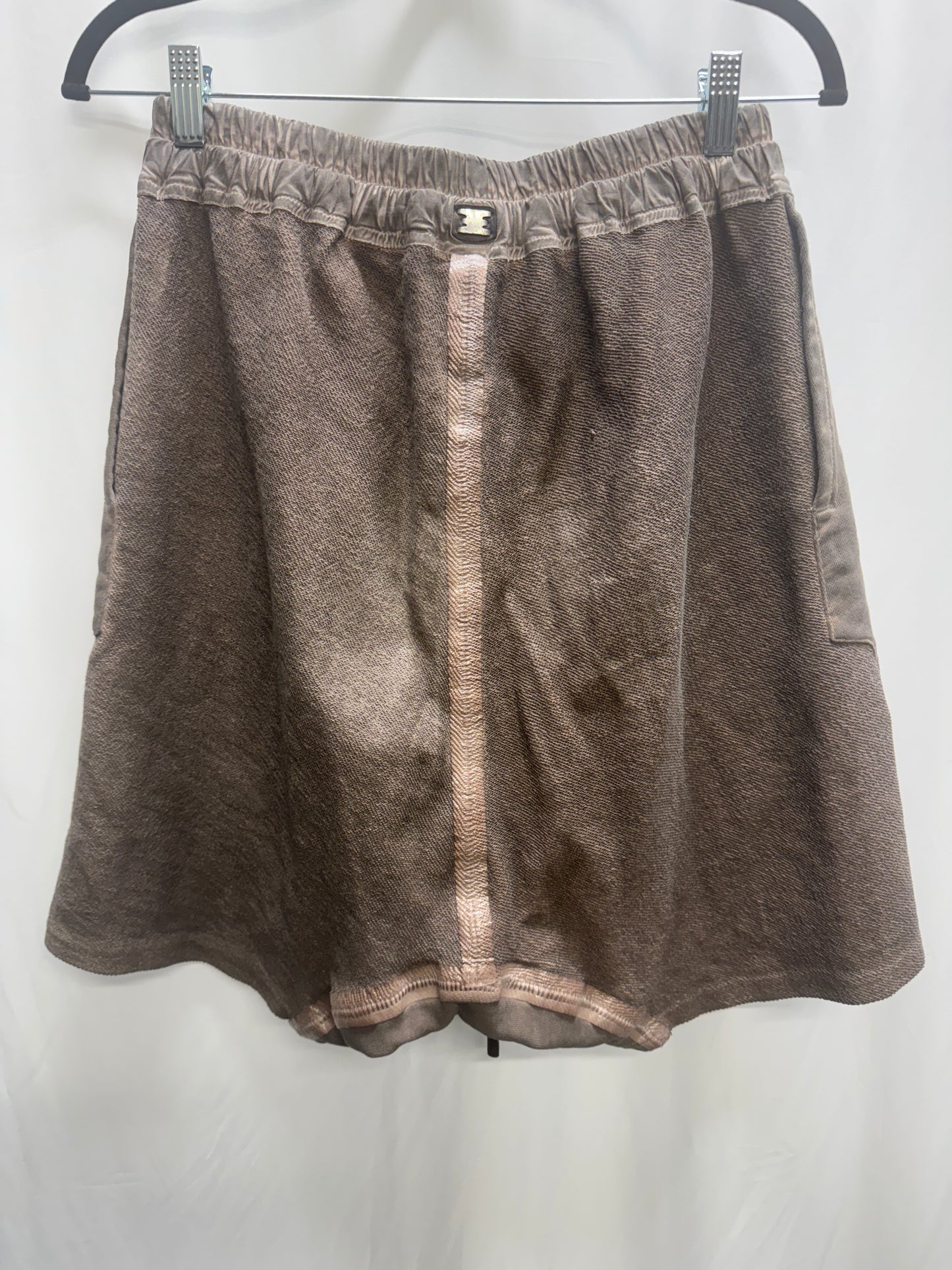 isaac sellam tape seamed overlock drop crotch shorts