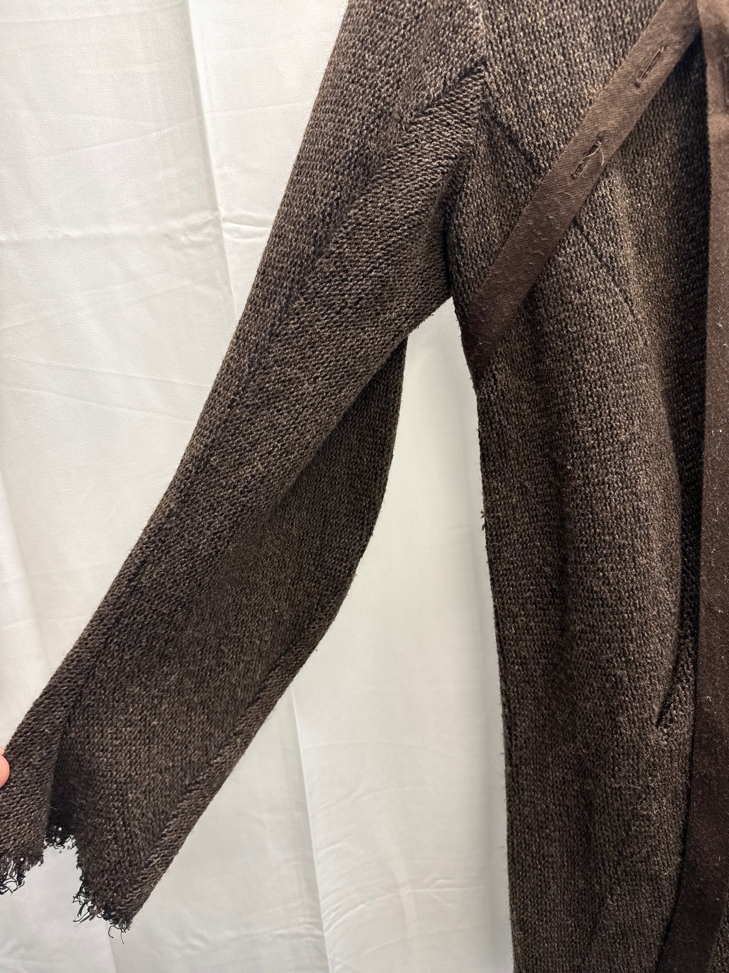 gene par yukio mishiba knit strap hooded jacket