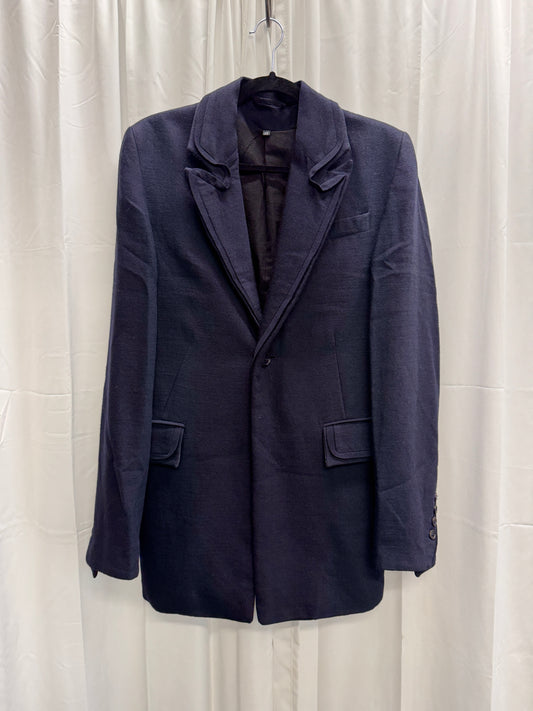 Ann Demeulemeester AW07 3D Detailed Point Lapel Wool Single Button Blazer