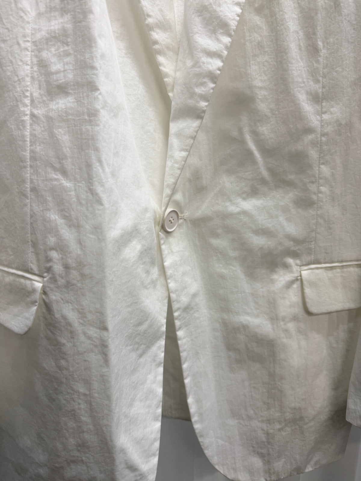 Maison Margiela SS19 Point-Lapel Cinched-Back Blazer (M)
