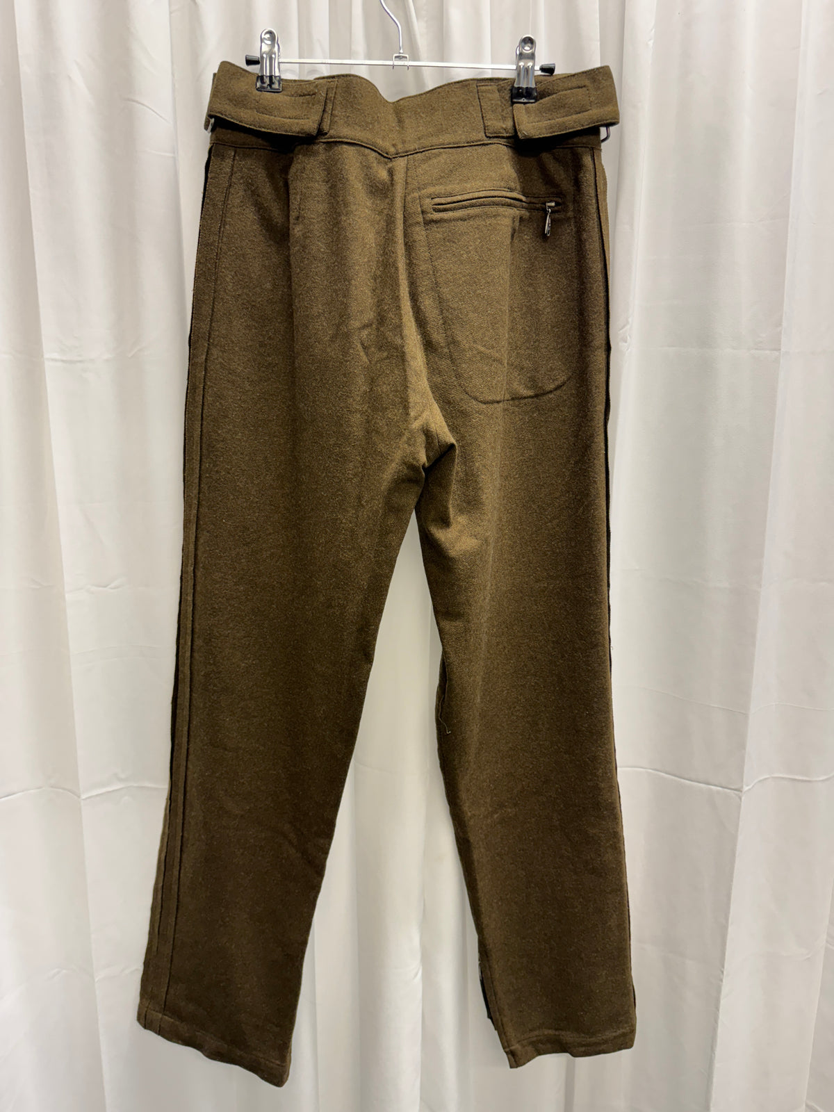 Dexter Wong c.2000 Velcro Astro Knee Felt Wool Trouser