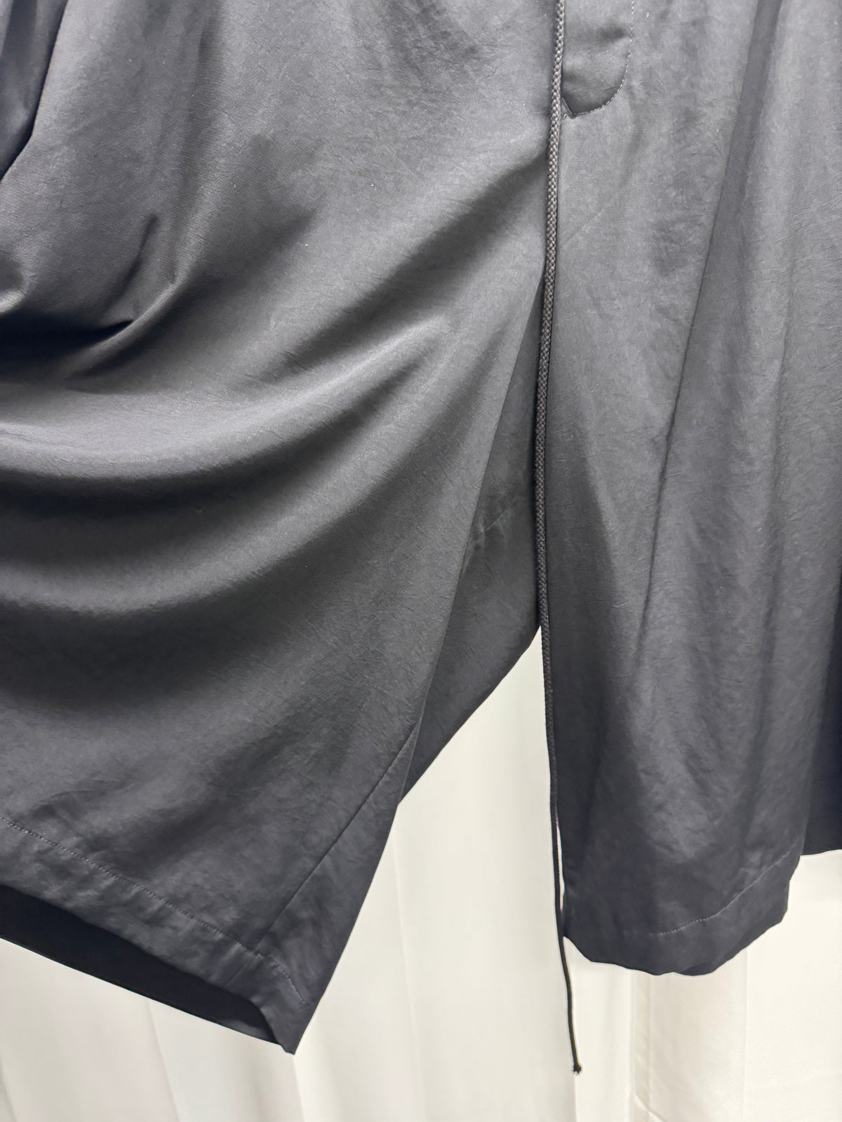 Yohji Yamamoto Pour Homme Lightweight Pleated Wide Shorts