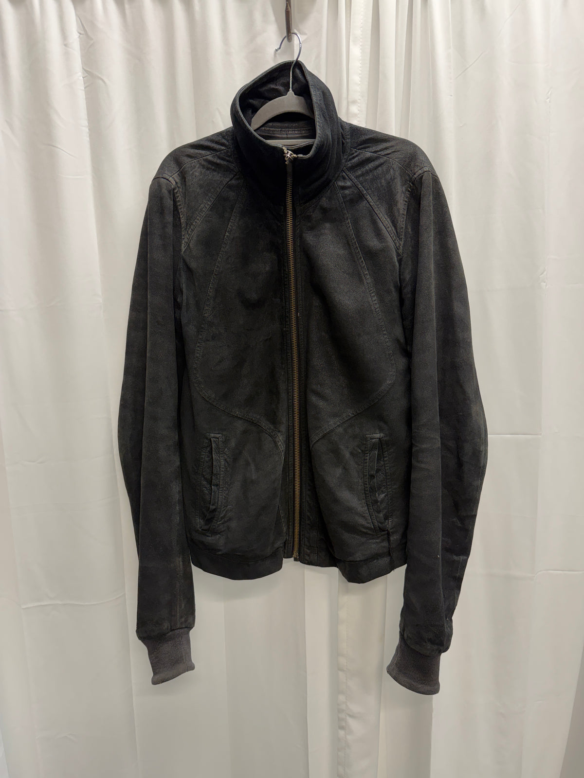 Rick Owens 2014 Blistered Lambskin Intarsia Jacket (M)