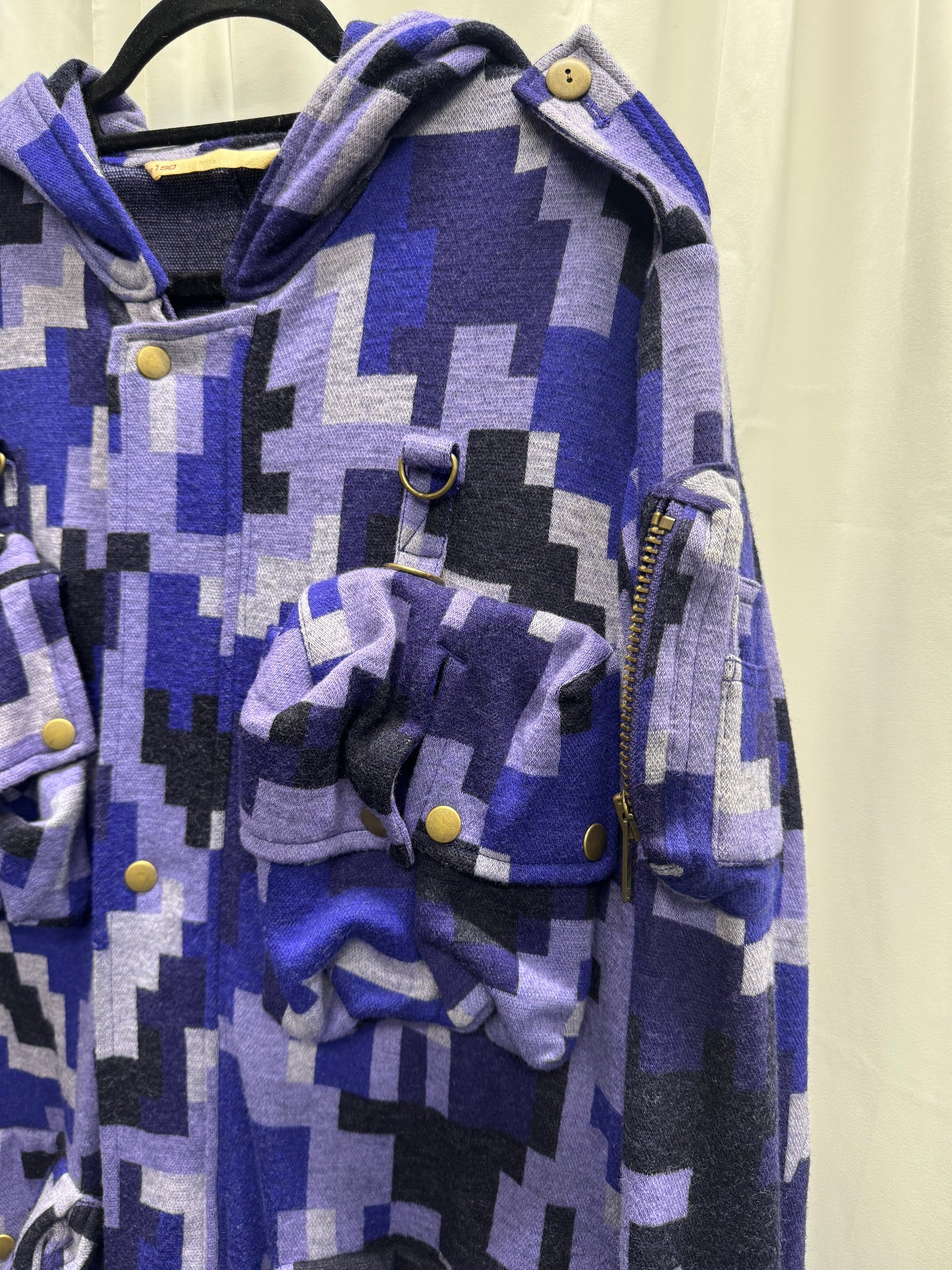 beauty:beast also 90’s era digi camo utility hooded jacket