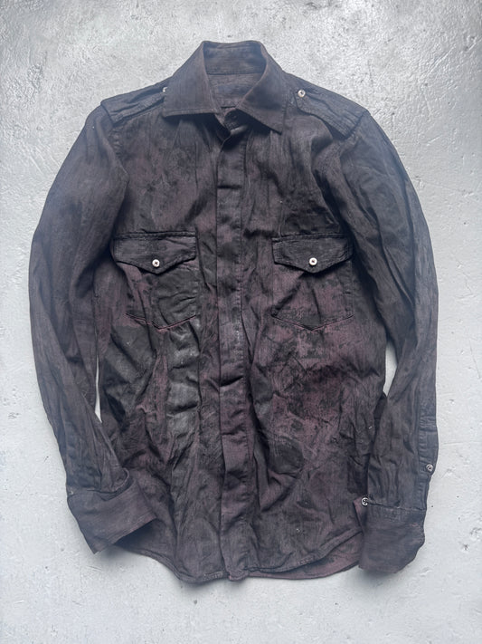kai ghattaura coated military shirt