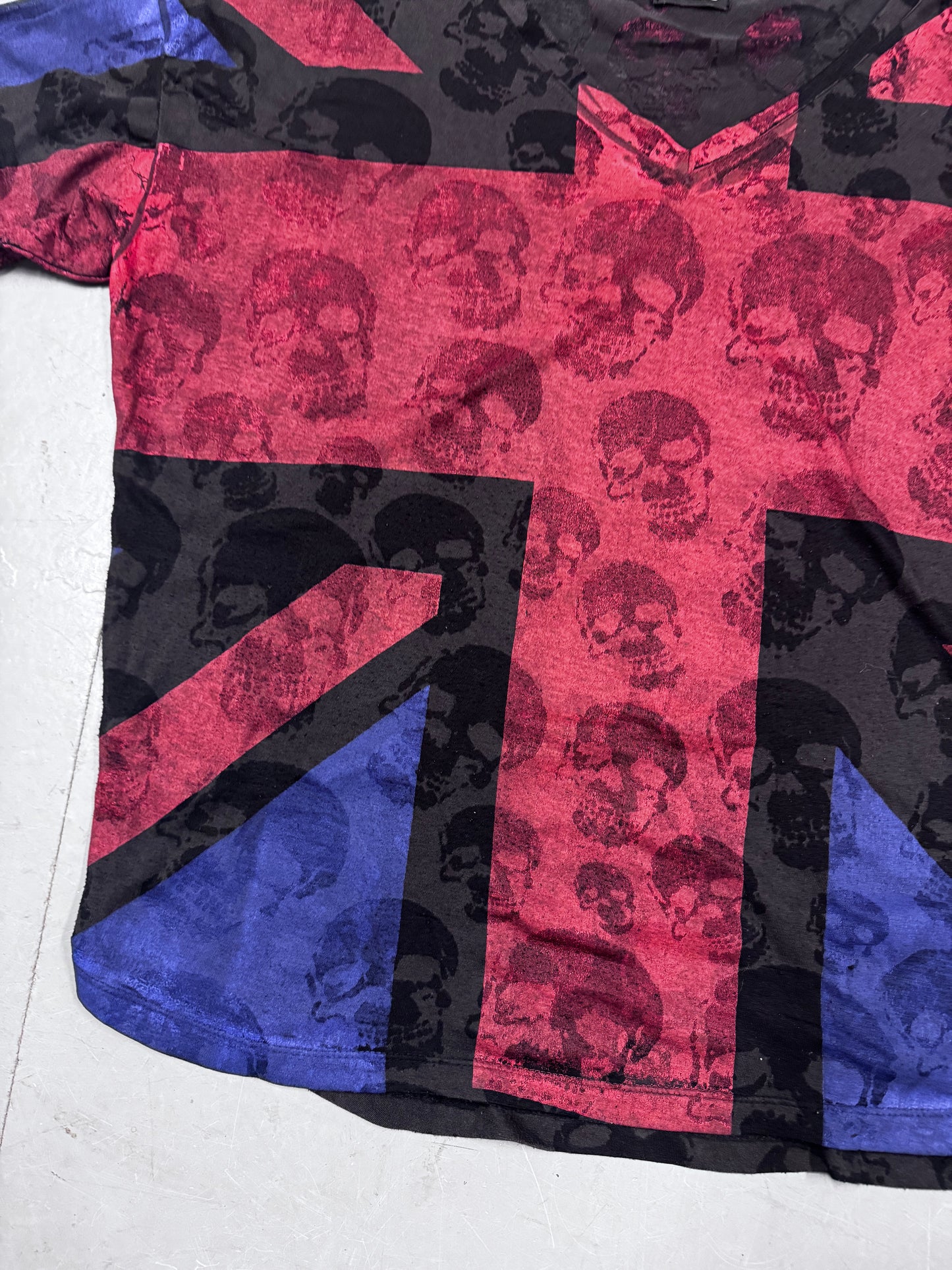 Glad News Skull Union Jack Tee