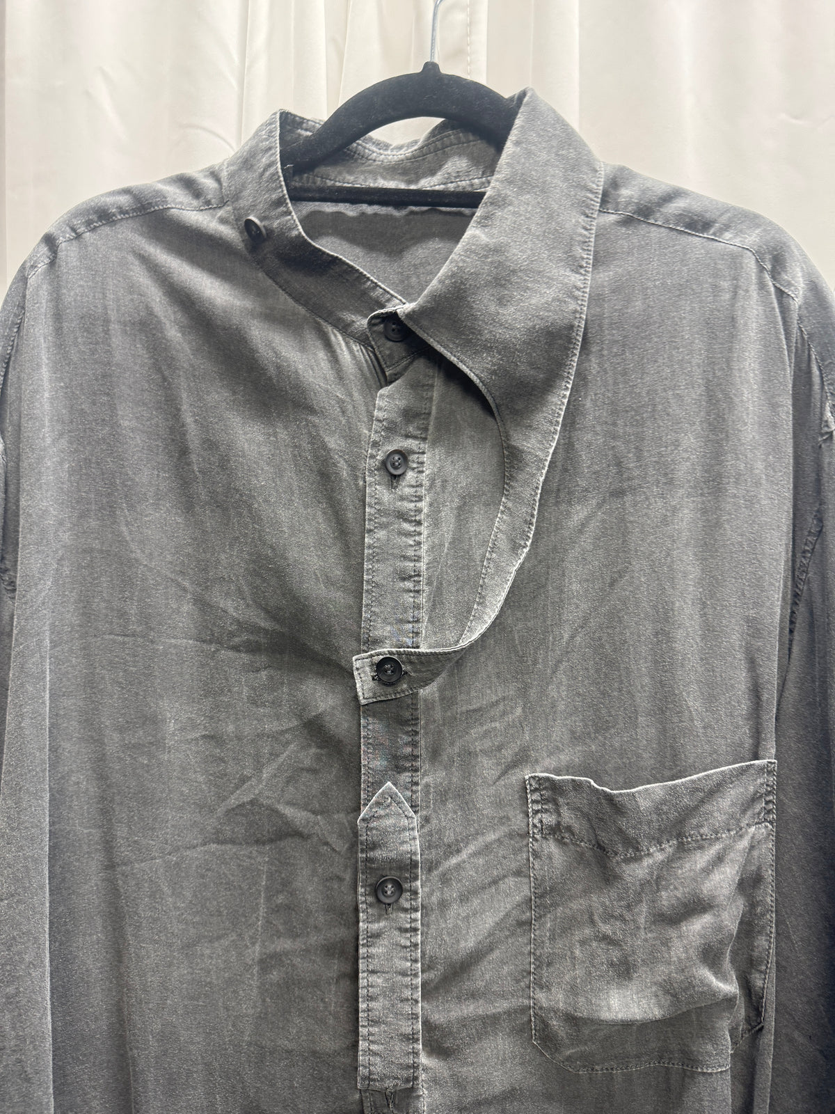 Yohji Yamamoto Pour Homme Cellulose Half Collar Overshirt
