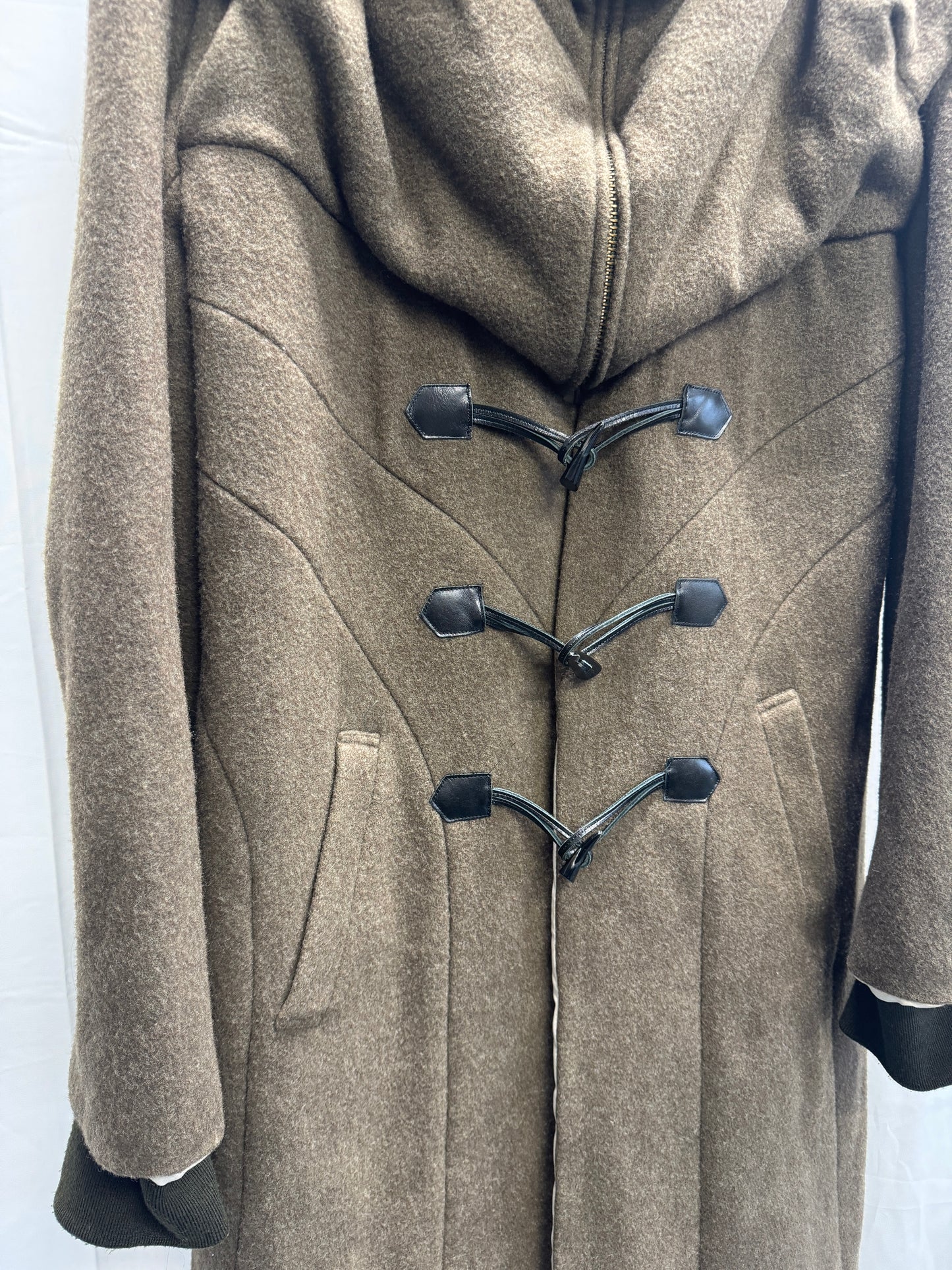 20471120 Extreme Double Layer Neck Knit Coat