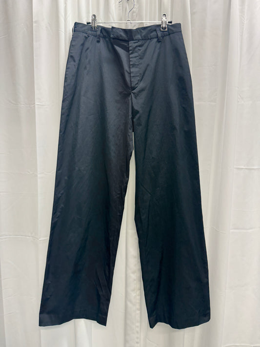 YSL Rive Gauche - 00 Hedi Slimane Wide Leg Silk Blend Trouser