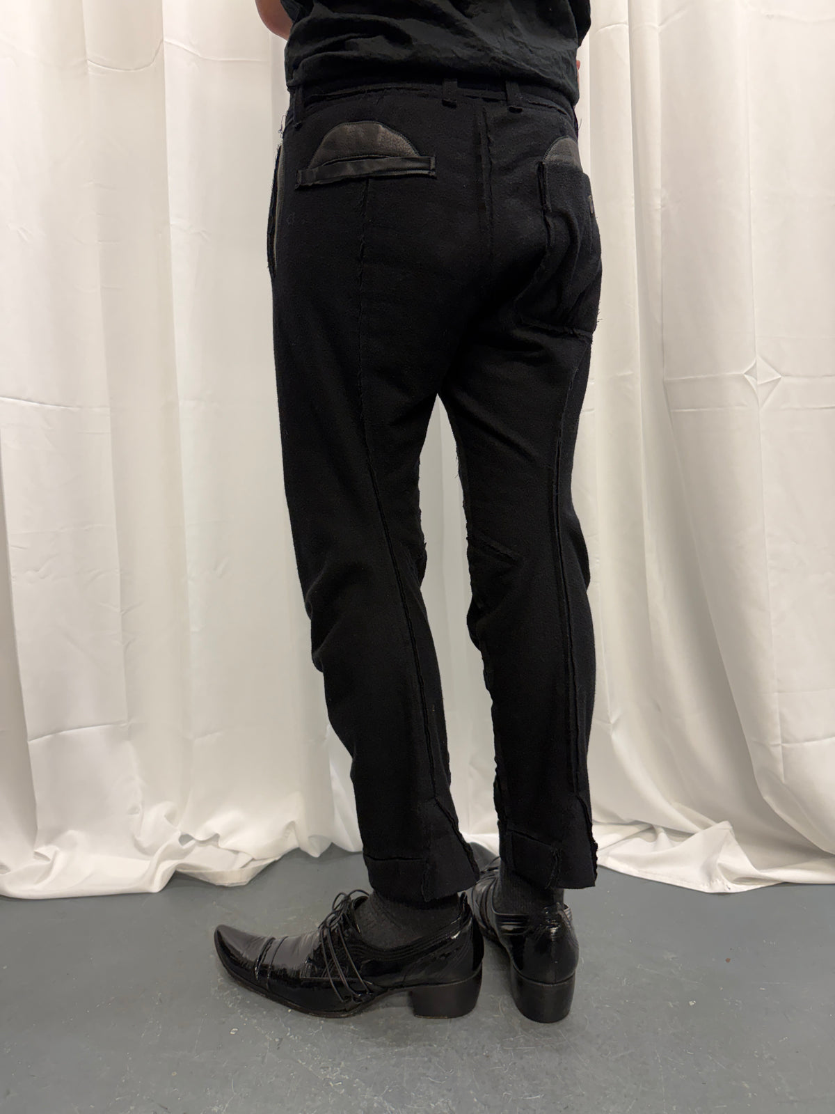 Takahiro Miyashita The Soloist AW15 Wool + Leather Articulated 3D Twist Trouser