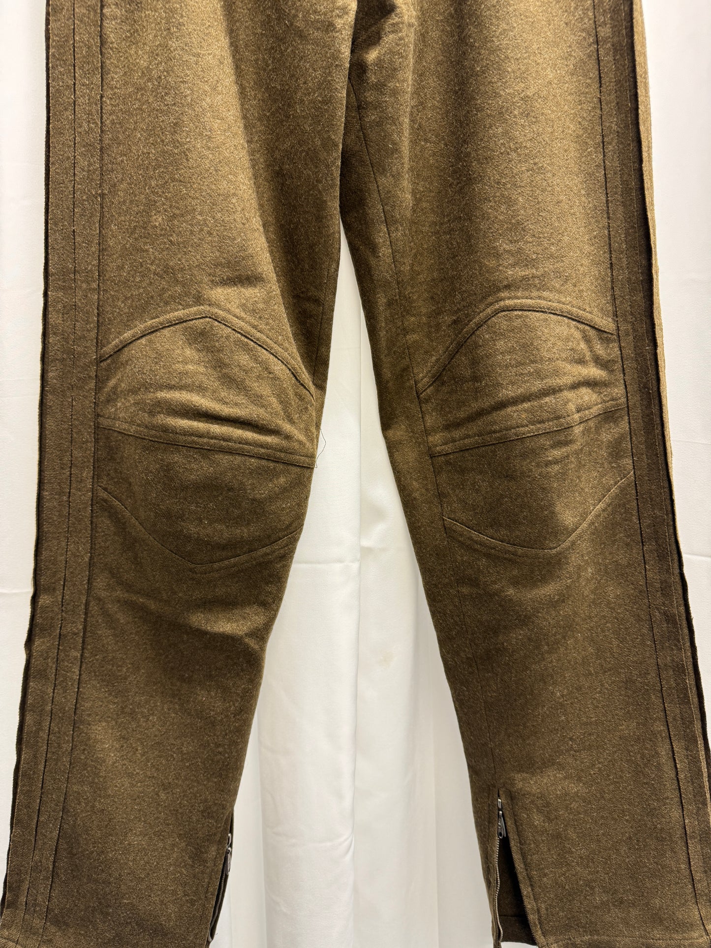 Dexter Wong c.2000 Velcro Astro Knee Felt Wool Trouser