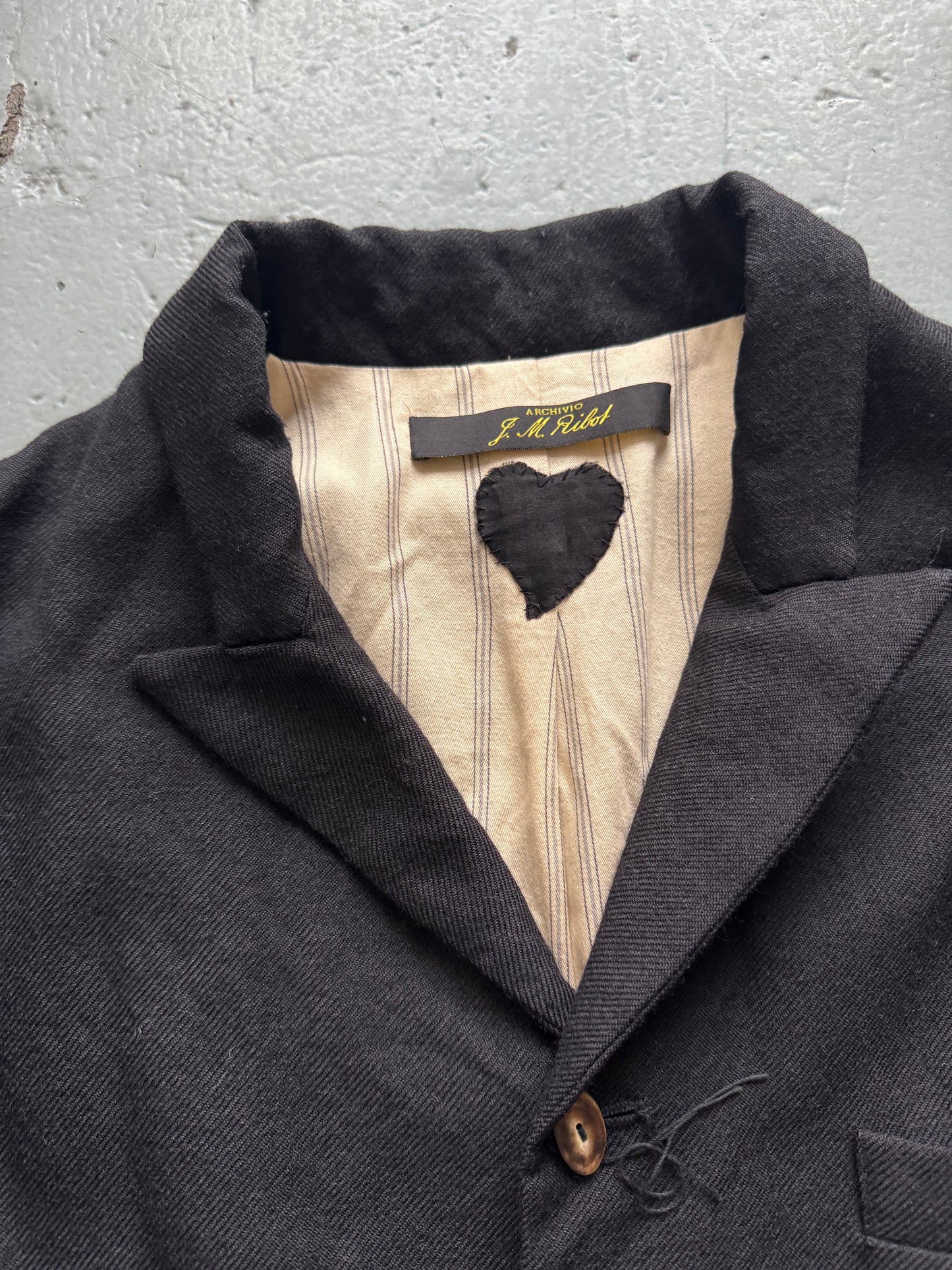 jm archivio ribot wool tassel blazer M
