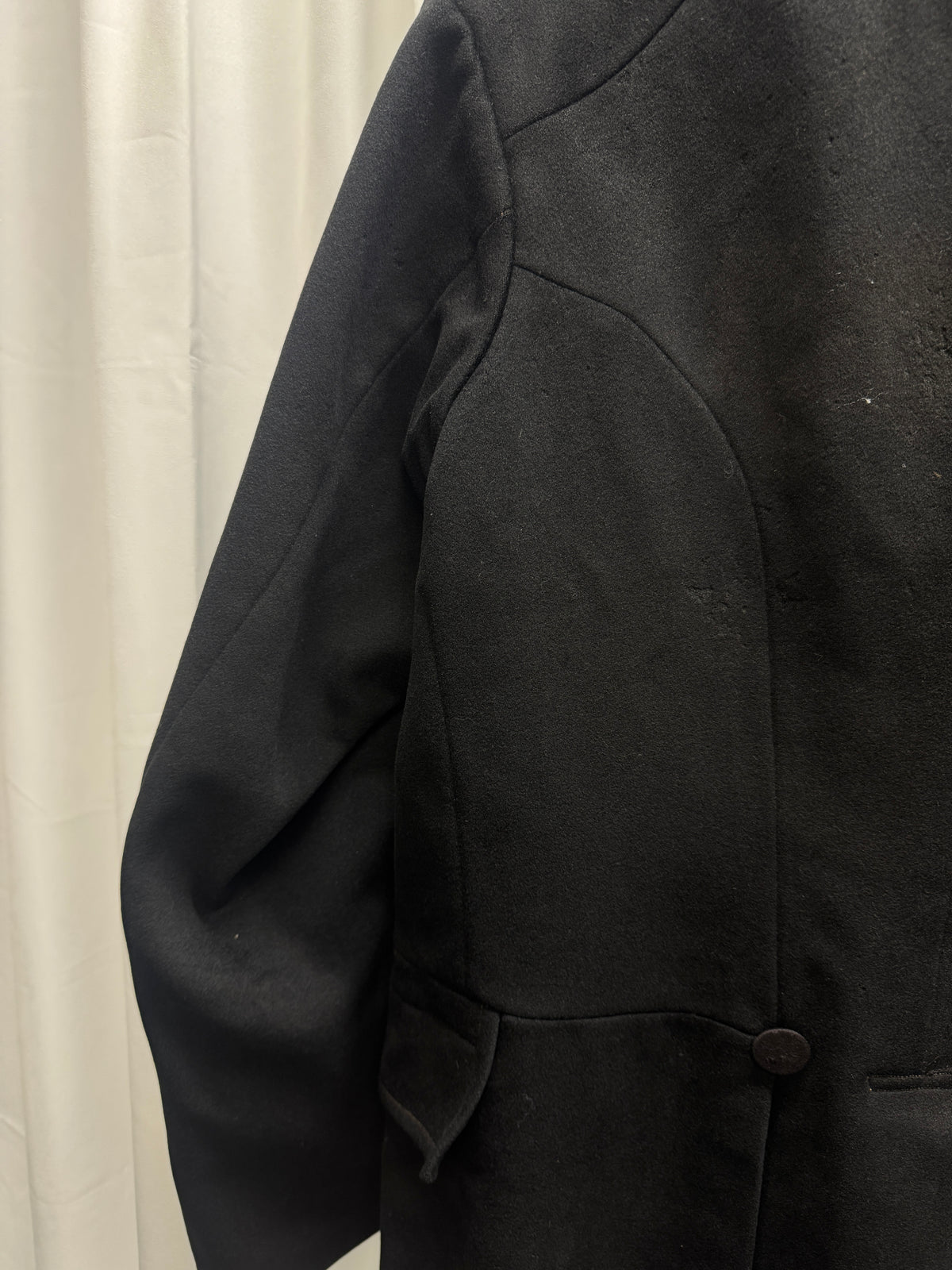 Antique Victorian Era 6 Button Tailored Wool Frock Jacket