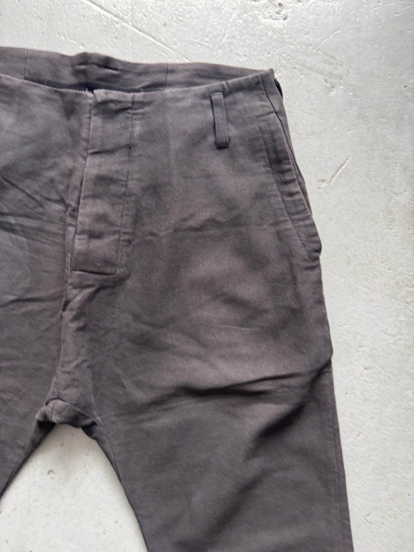 sandro marzo cotton / paper blend crop trouser