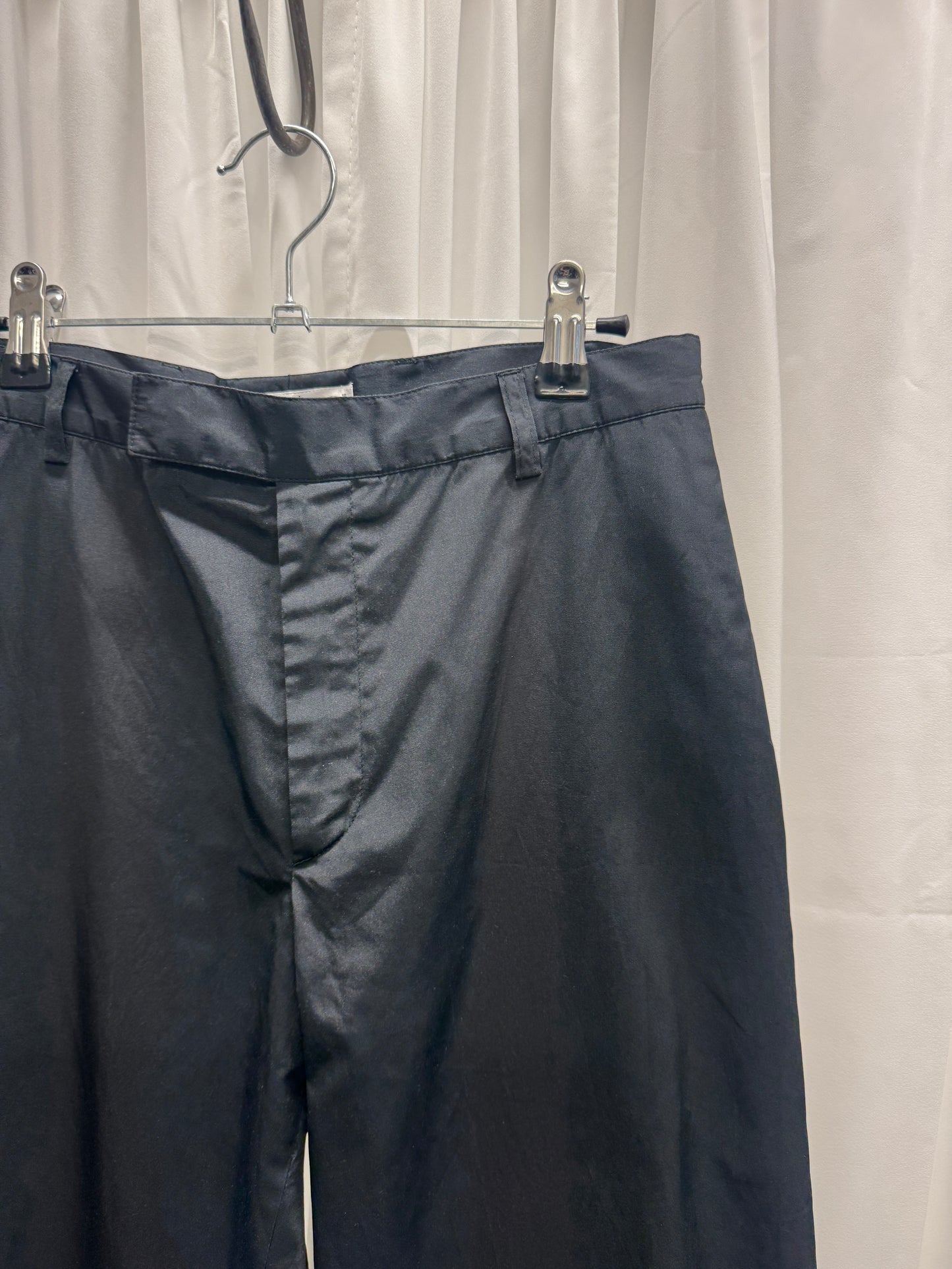 YSL Rive Gauche - 00 Hedi Slimane Wide Leg Silk Blend Trouser