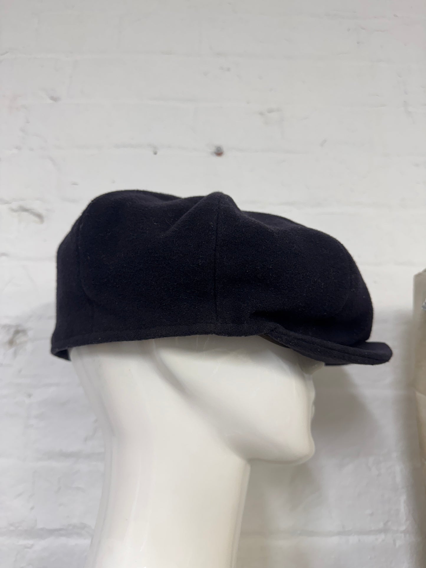 Antique British Bates Hatter Wool Casquette Hat