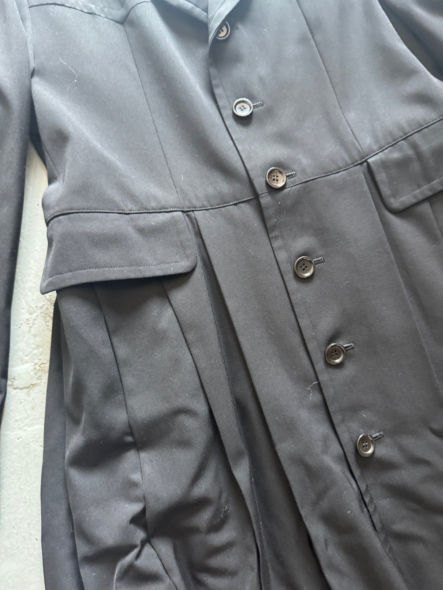 masaki matsushima homme 90s mega pleat cassock coat