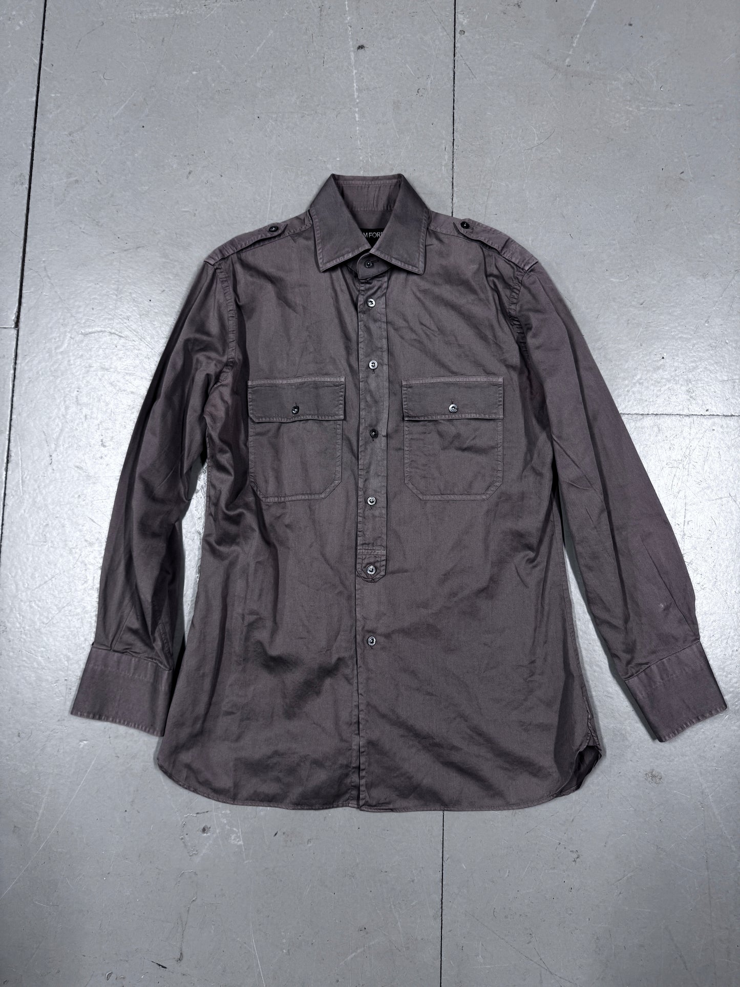 Tom Ford Military Epaulet Shirt