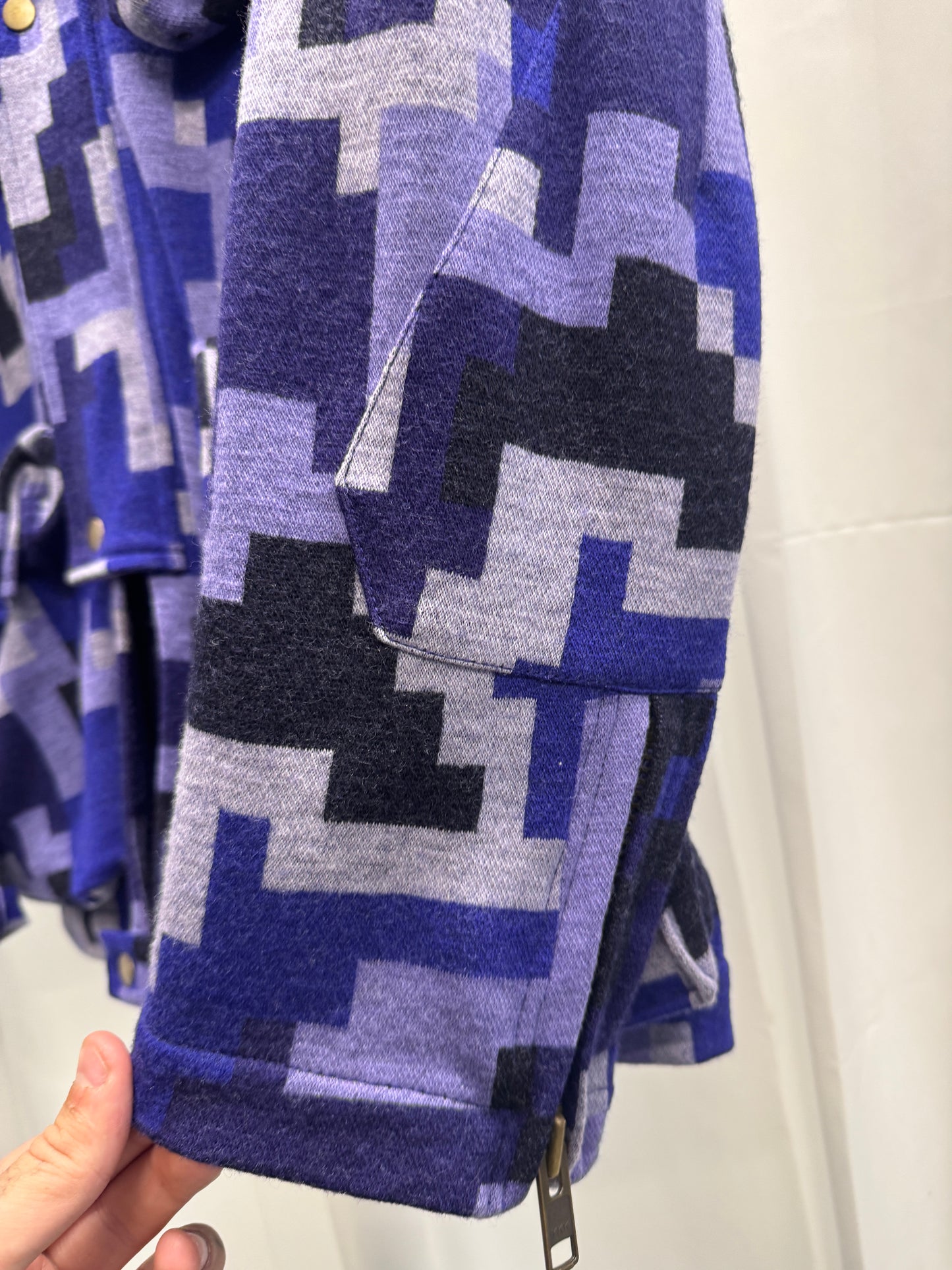 beauty:beast also 90’s era digi camo utility hooded jacket