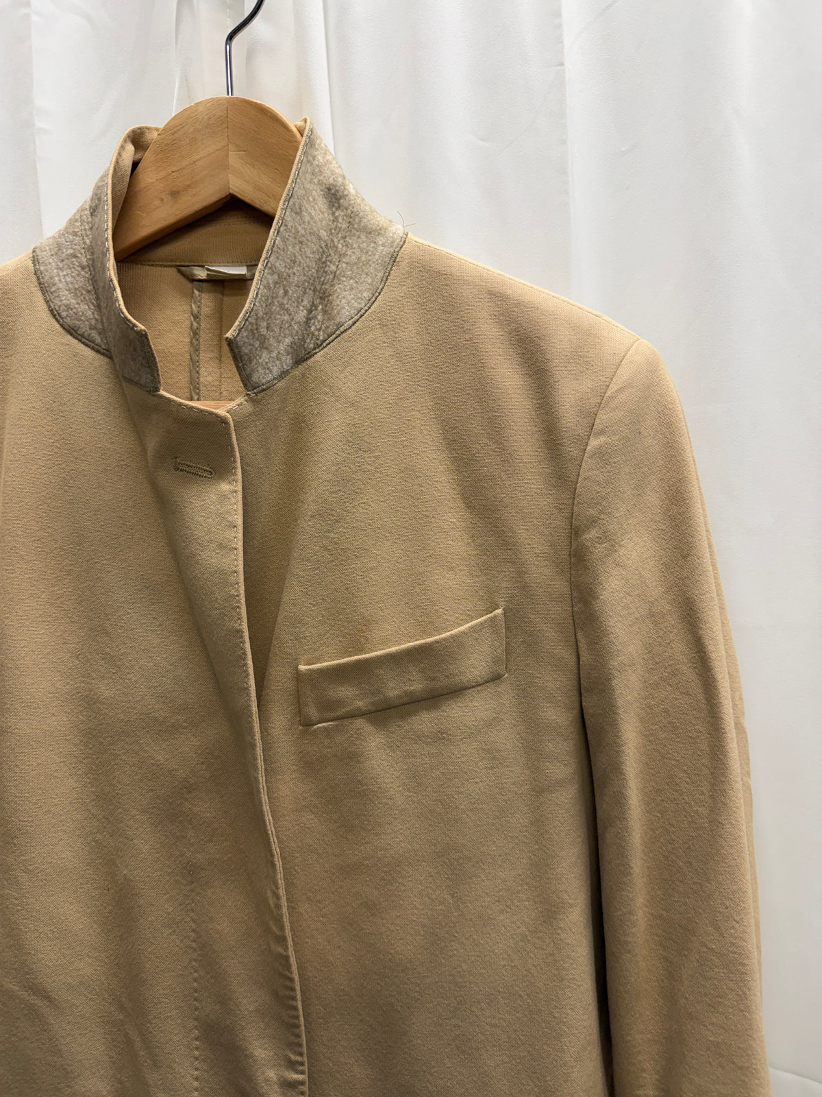 Helmut Lang 1990s Minimalist Longline Cotton Jacket