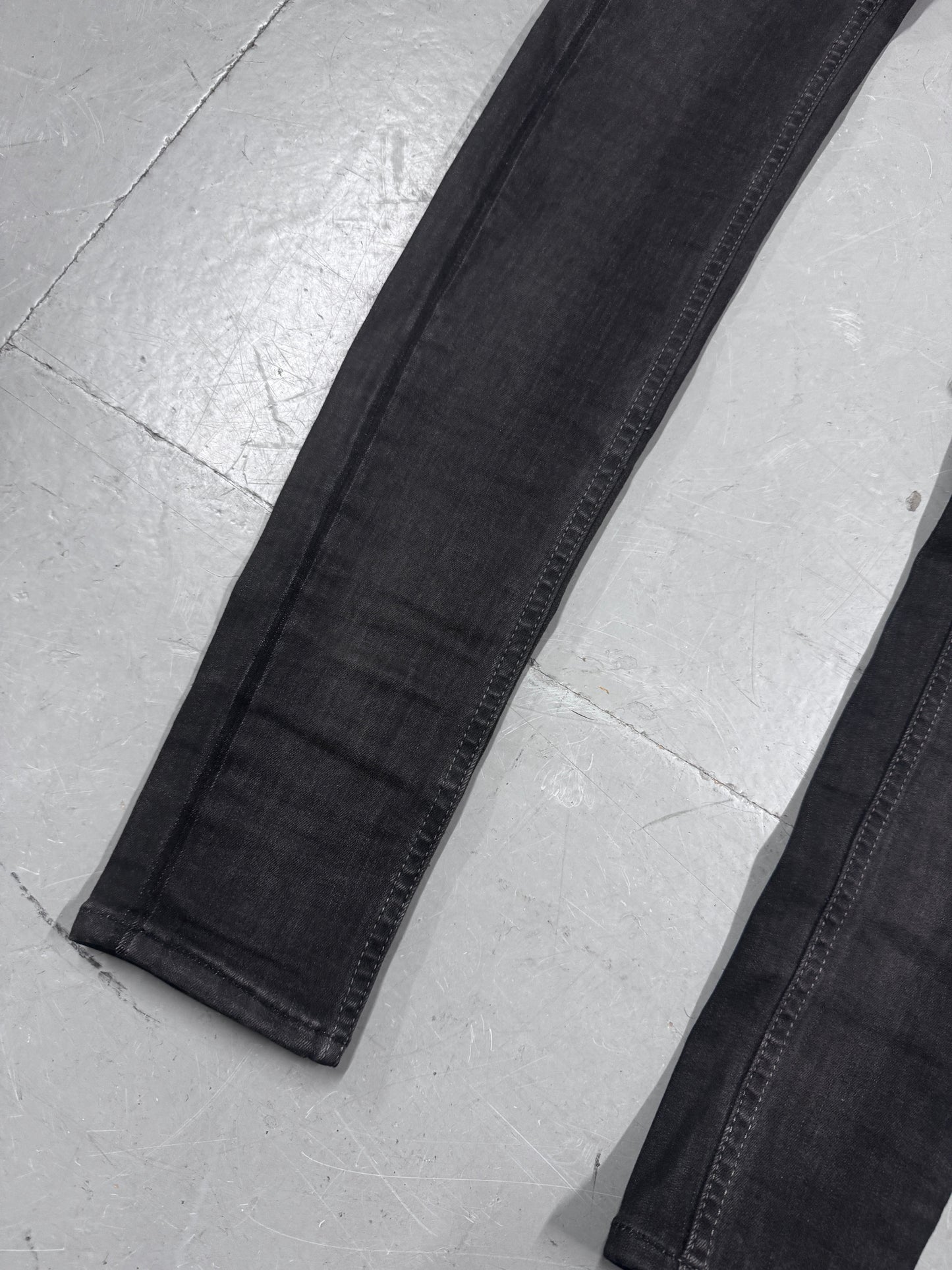 Rick Owens Ribbed Stretch Denim Pants
