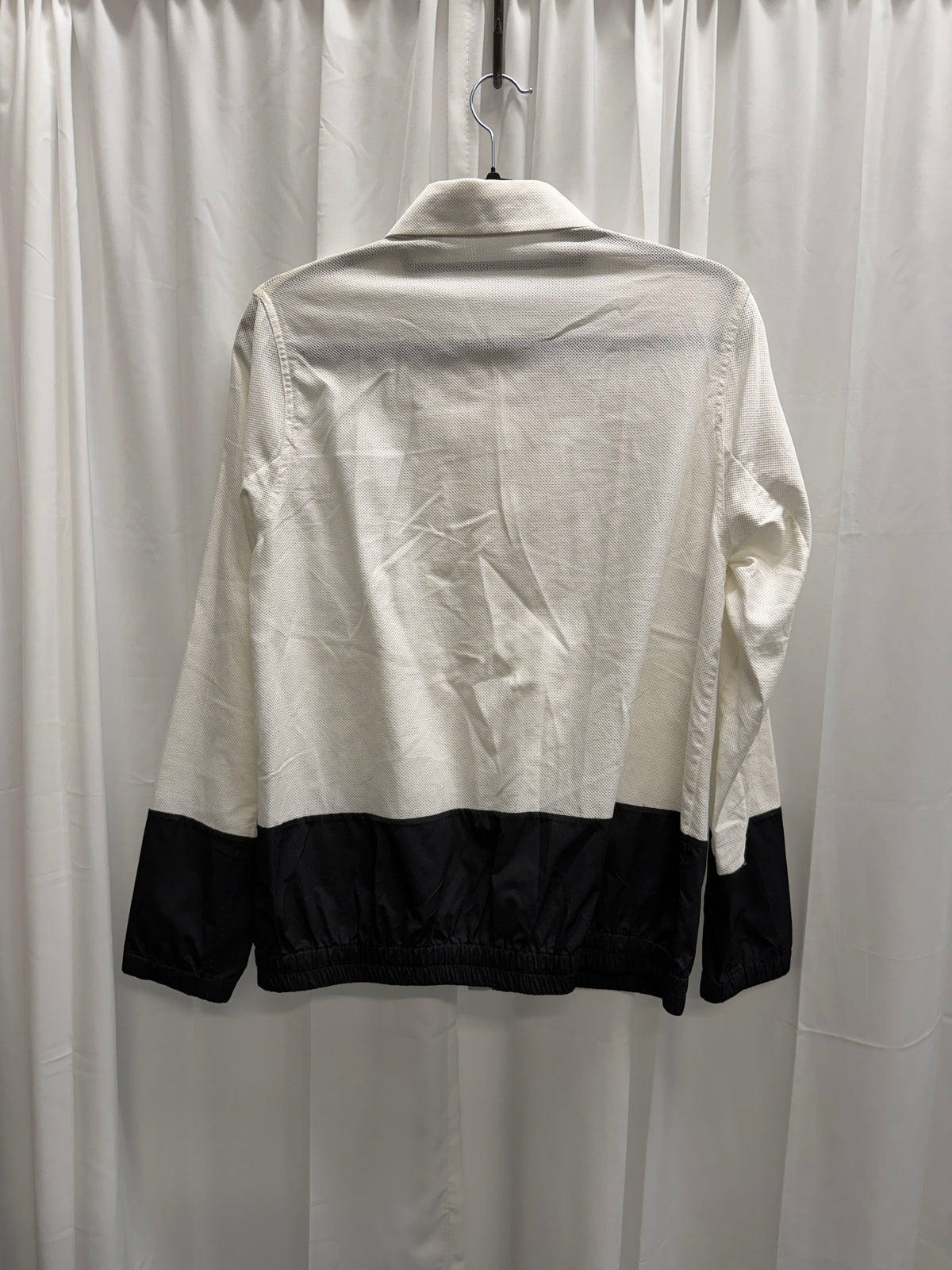 Jil Sander SS13–SS14 Cotton Mesh Shirt Jacket with Black Contrast Panels (S)