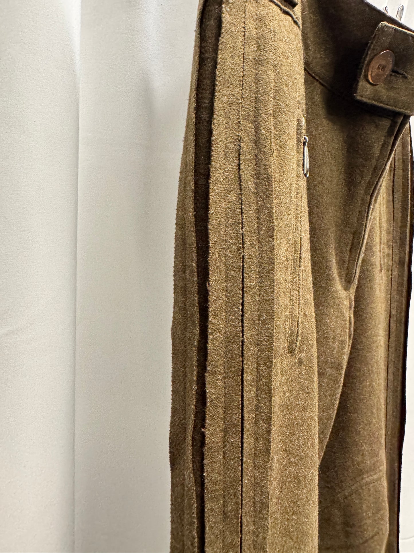 Dexter Wong c.2000 Velcro Astro Knee Felt Wool Trouser