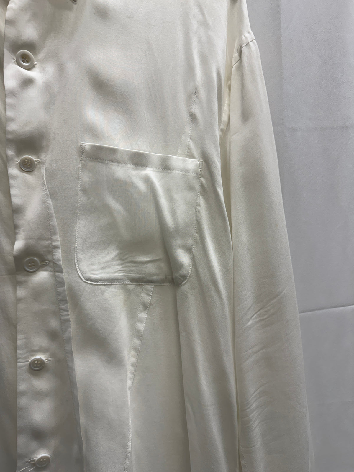 Yohji Yamamoto POUR HOMME SS22 Cellulose Random Tuck Shirt