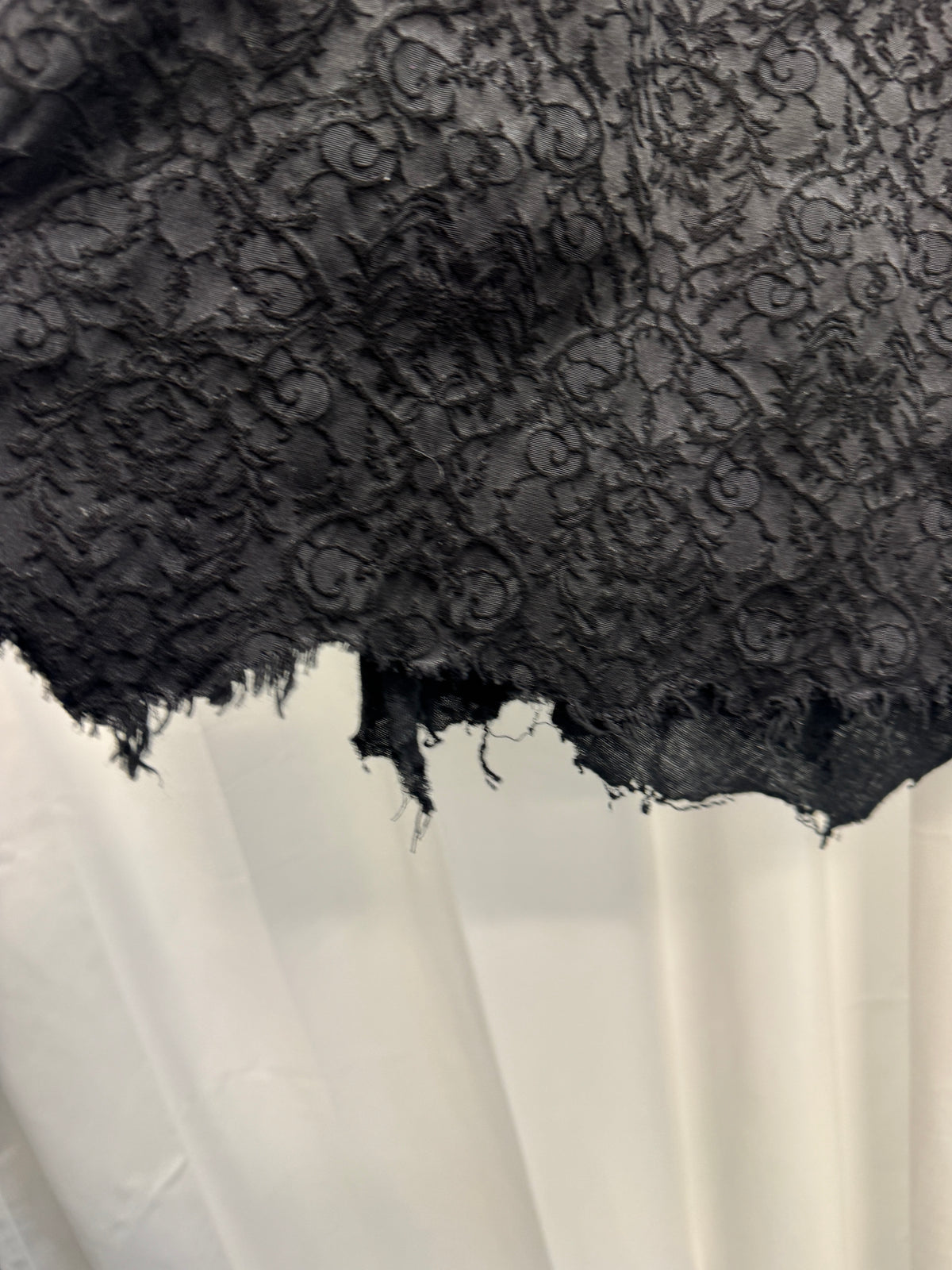 TT Shohei Takamiya Leather + Thick Lace Wide Leg Layered Trouser