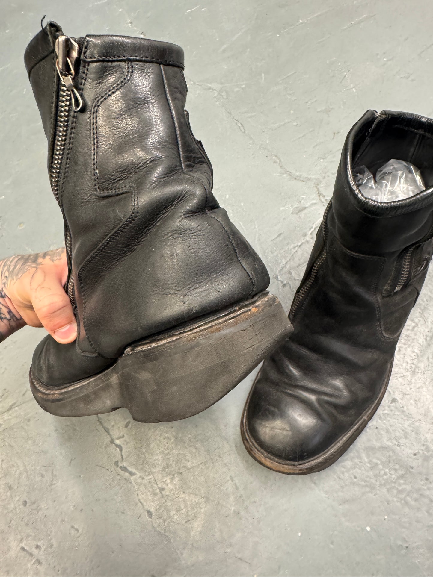 Julius AW14 Moto Zip Pocket Boot