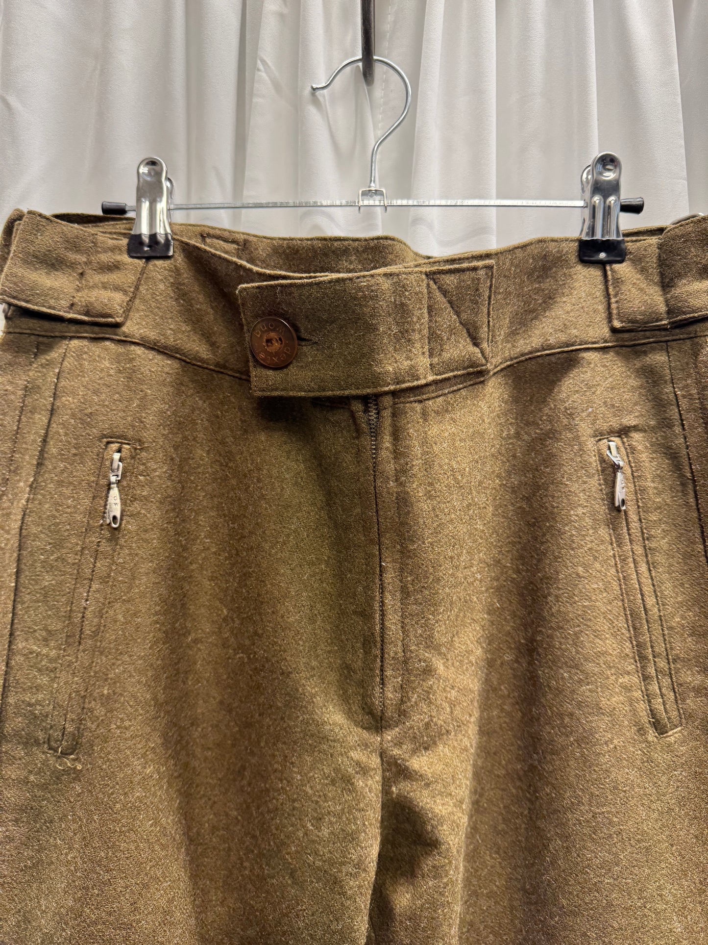 Dexter Wong c.2000 Velcro Astro Knee Felt Wool Trouser