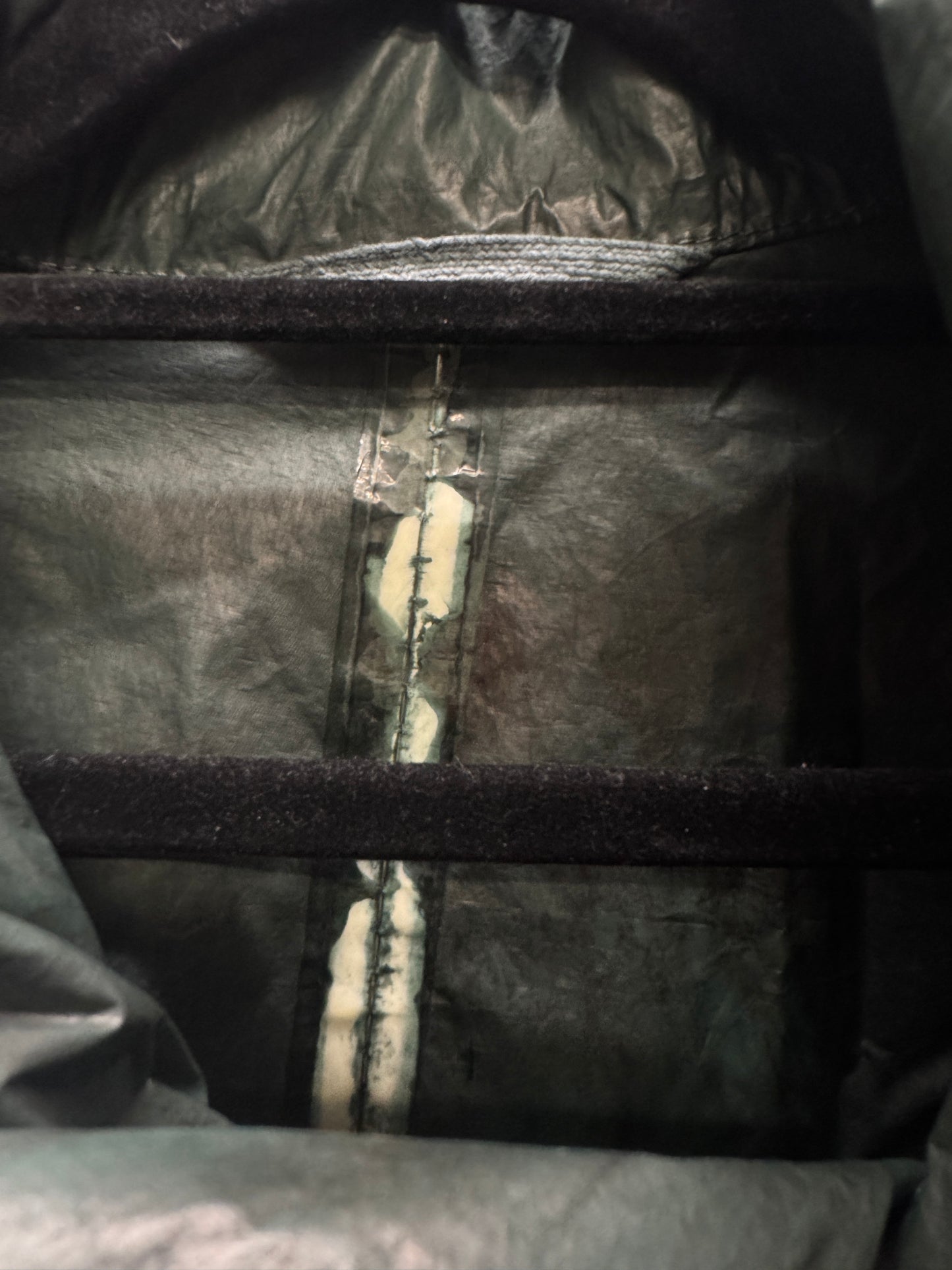 Carol Christian Poell /12 Mottled Green Chainseam Gloved NAS Parka