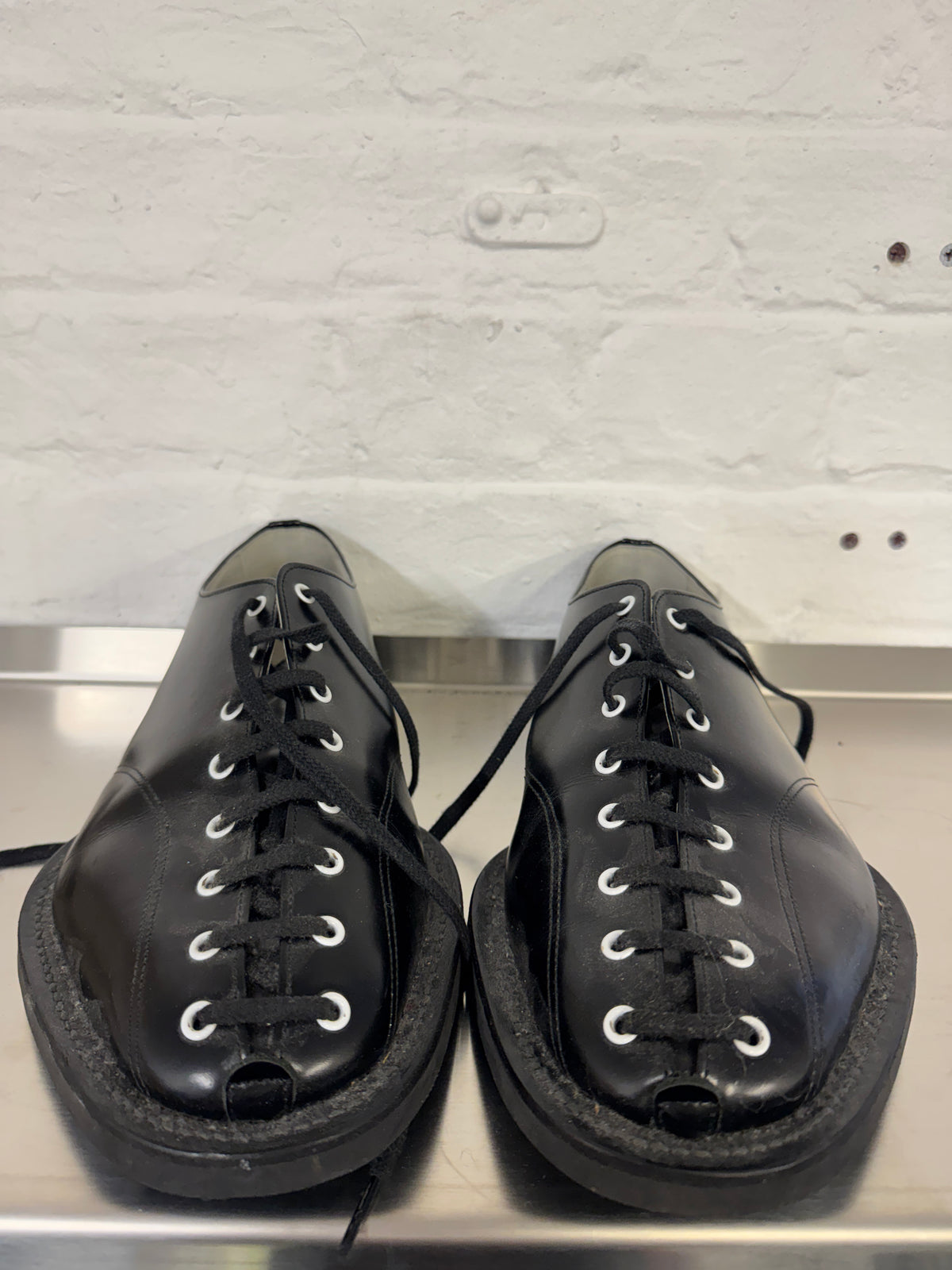 Christopher Nemeth Duck-Toe Textured Leather Derby