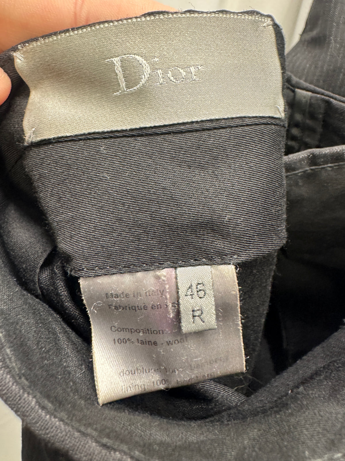 Dior Homme Hedi Slimane SS04 ‘Strip’ Structured Pleat Trouser