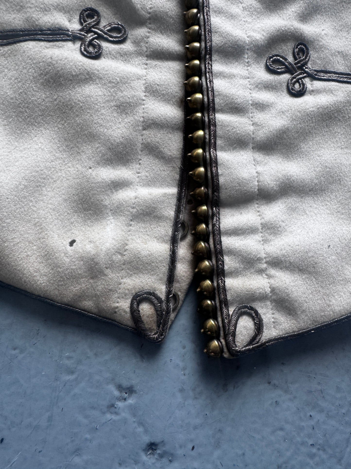 antique stud centred admiral waistcoat