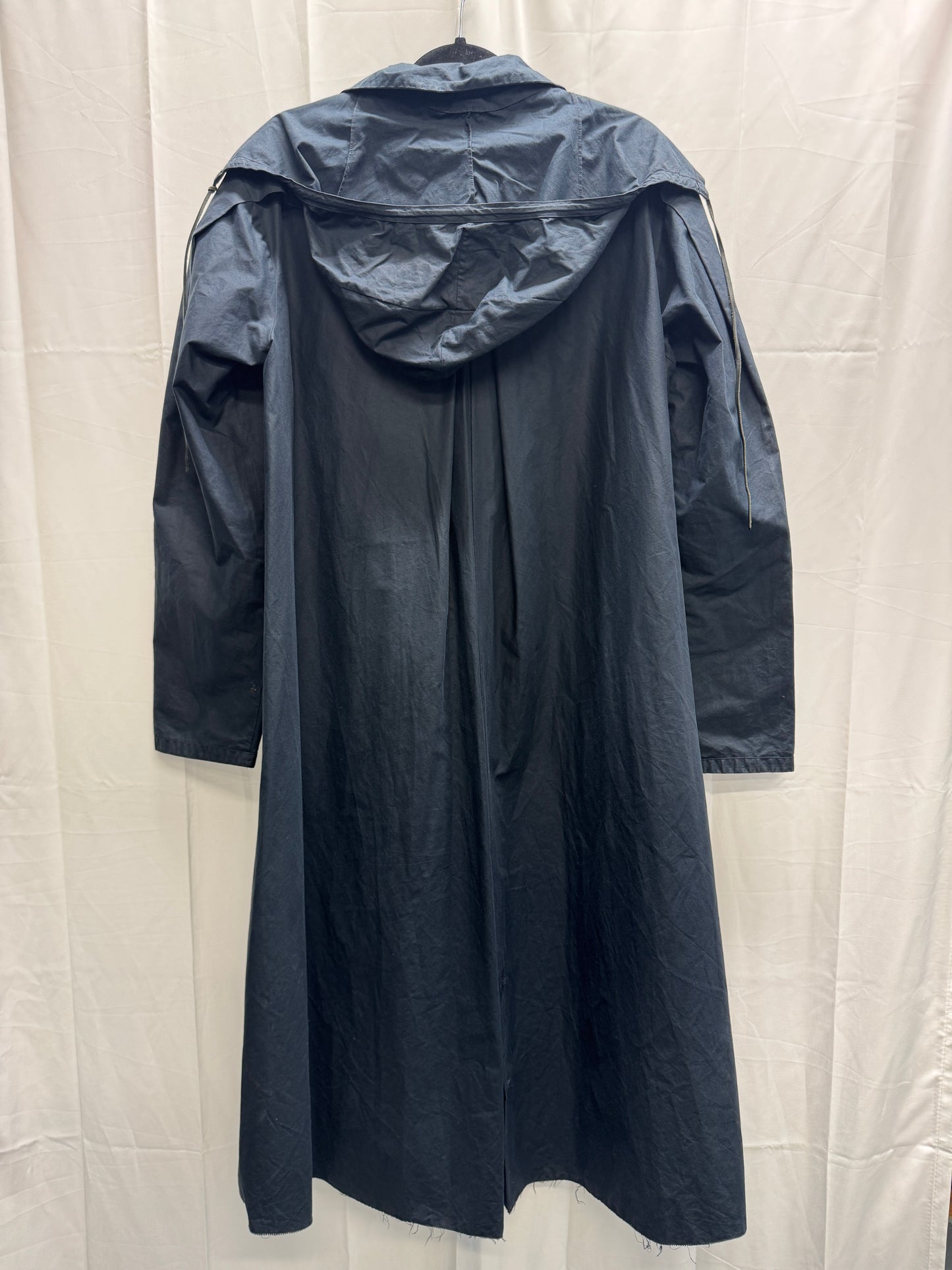m.a+ waxed one piece hooded mac coat
