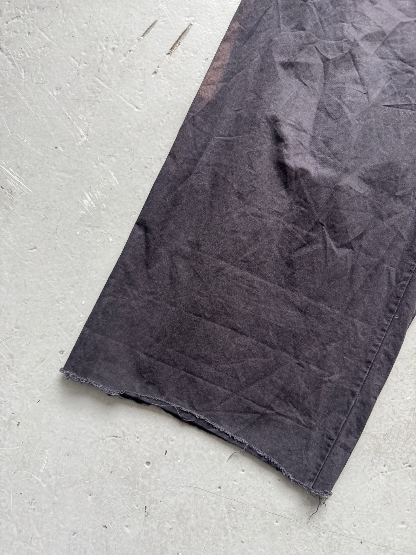 raf simons ss03 consumed metal detail wide pant
