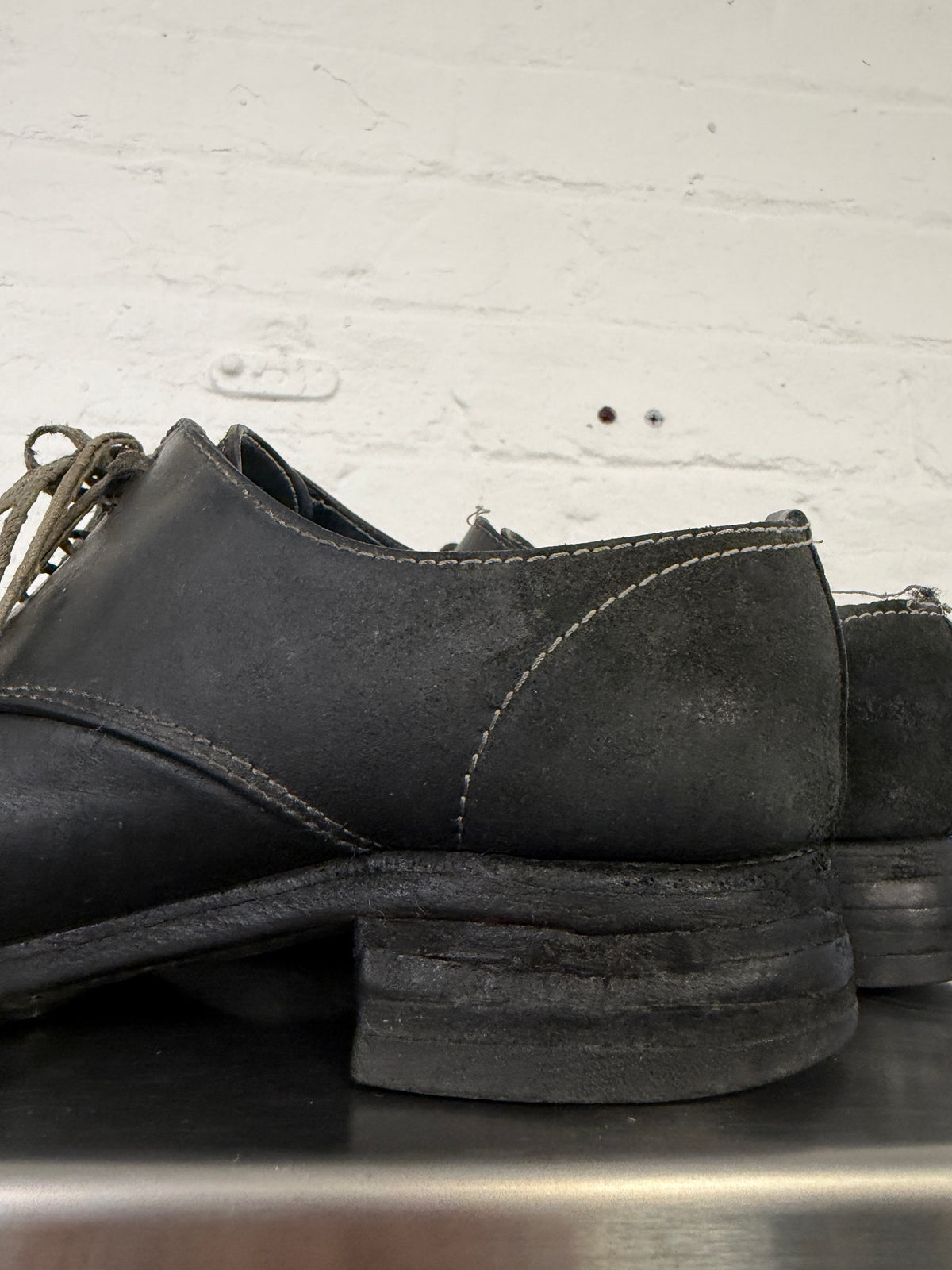 Carol Christian Poell Horse Leather 4 Hole Laced Derbies (42)